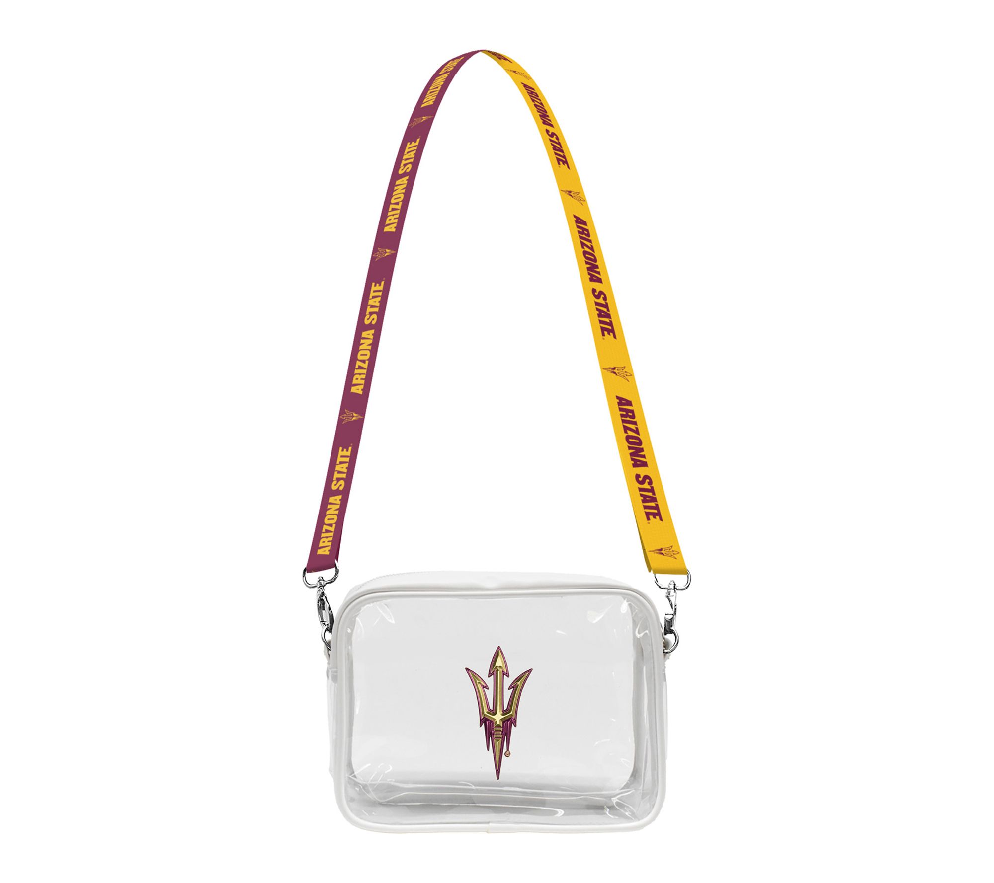 Littlearth NCAA 3D Logo Clear Fanny Fan Purse