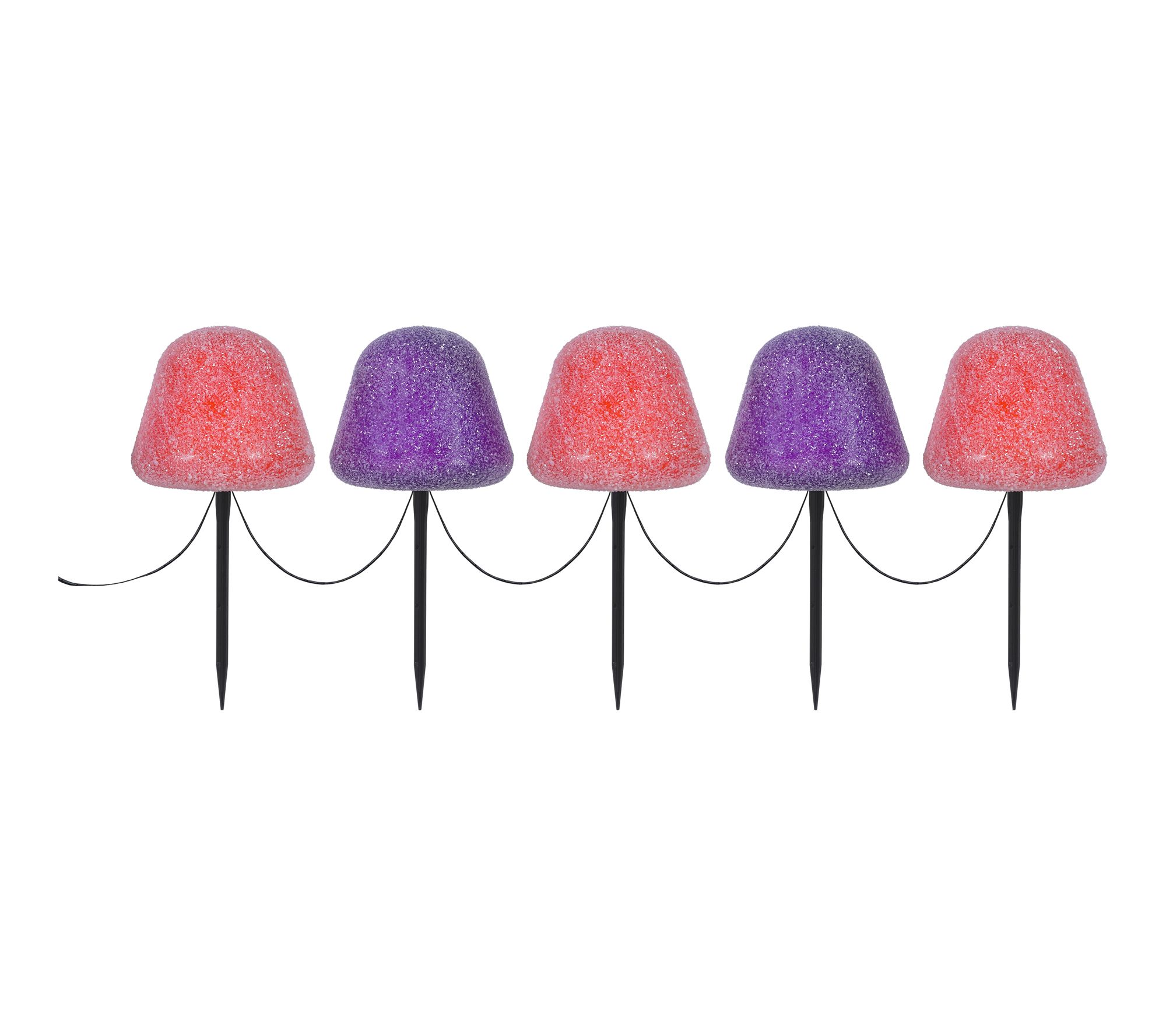 Mr. Halloween Set of 5 LED Gumdrop Pathway Lights