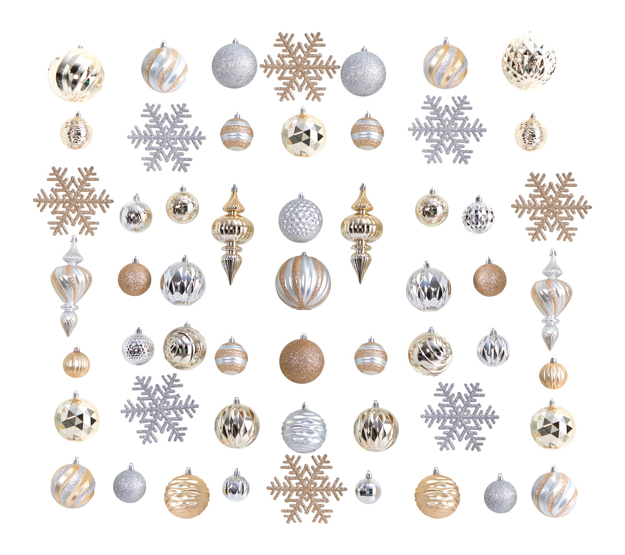 Nearly Natural Shatterproof Ornament Box Set 81Count