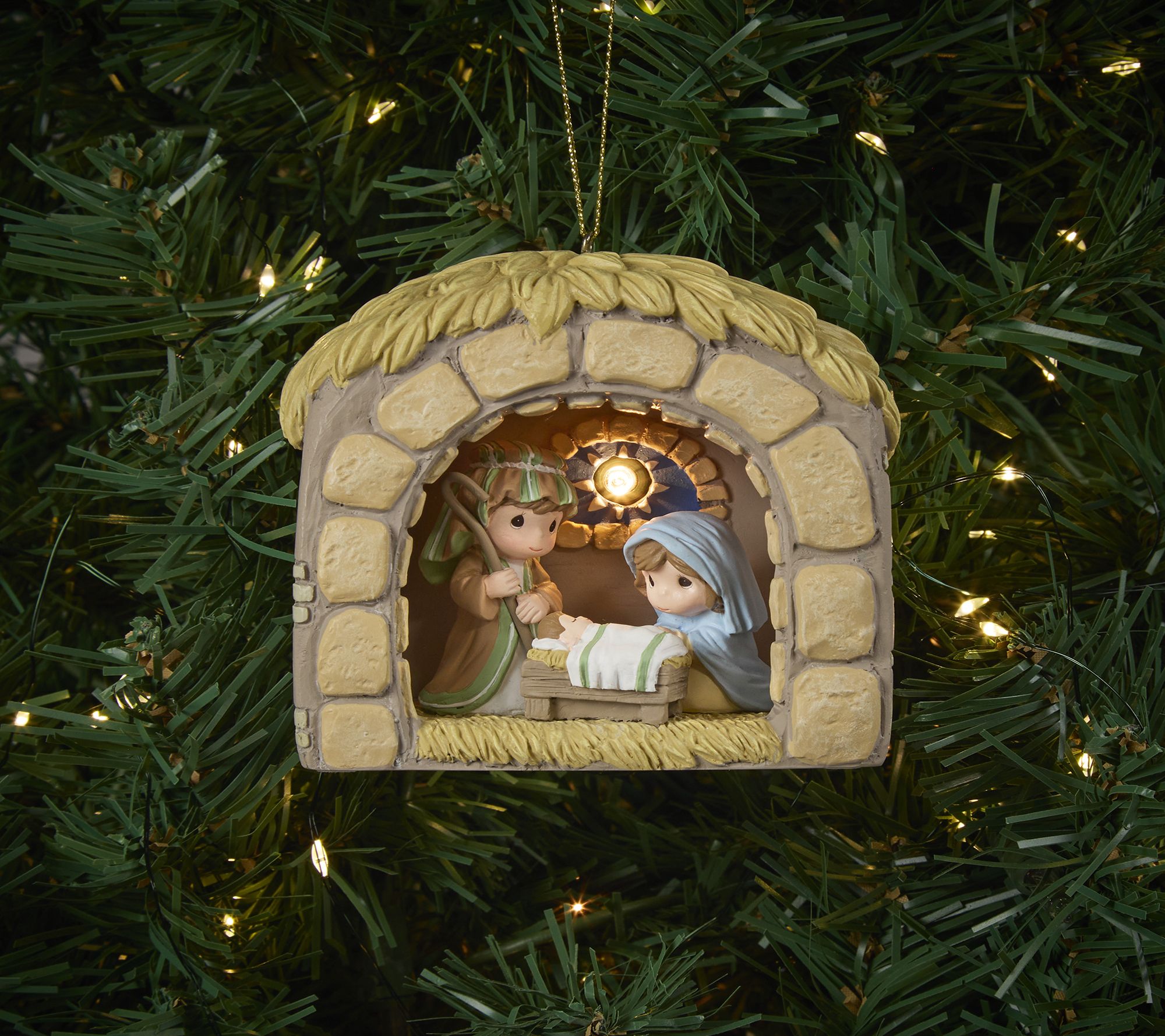 PM "Unto Us A Child Is Born" Nativity ShadowboxOrnament