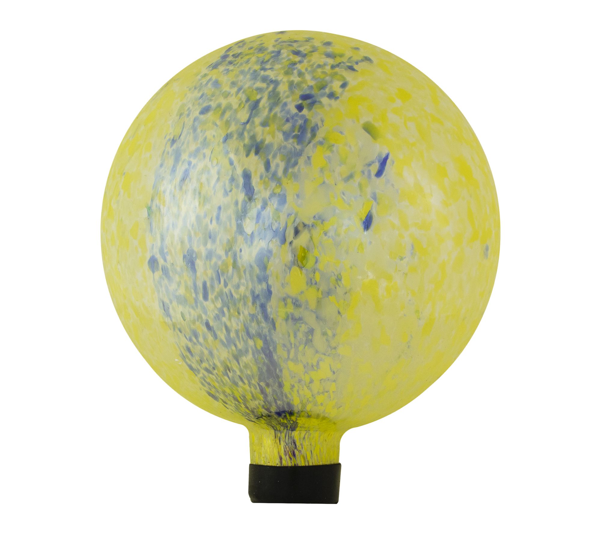 Northlight 10" Yellow Blue Reflective Glass Garden Gazing Ball
