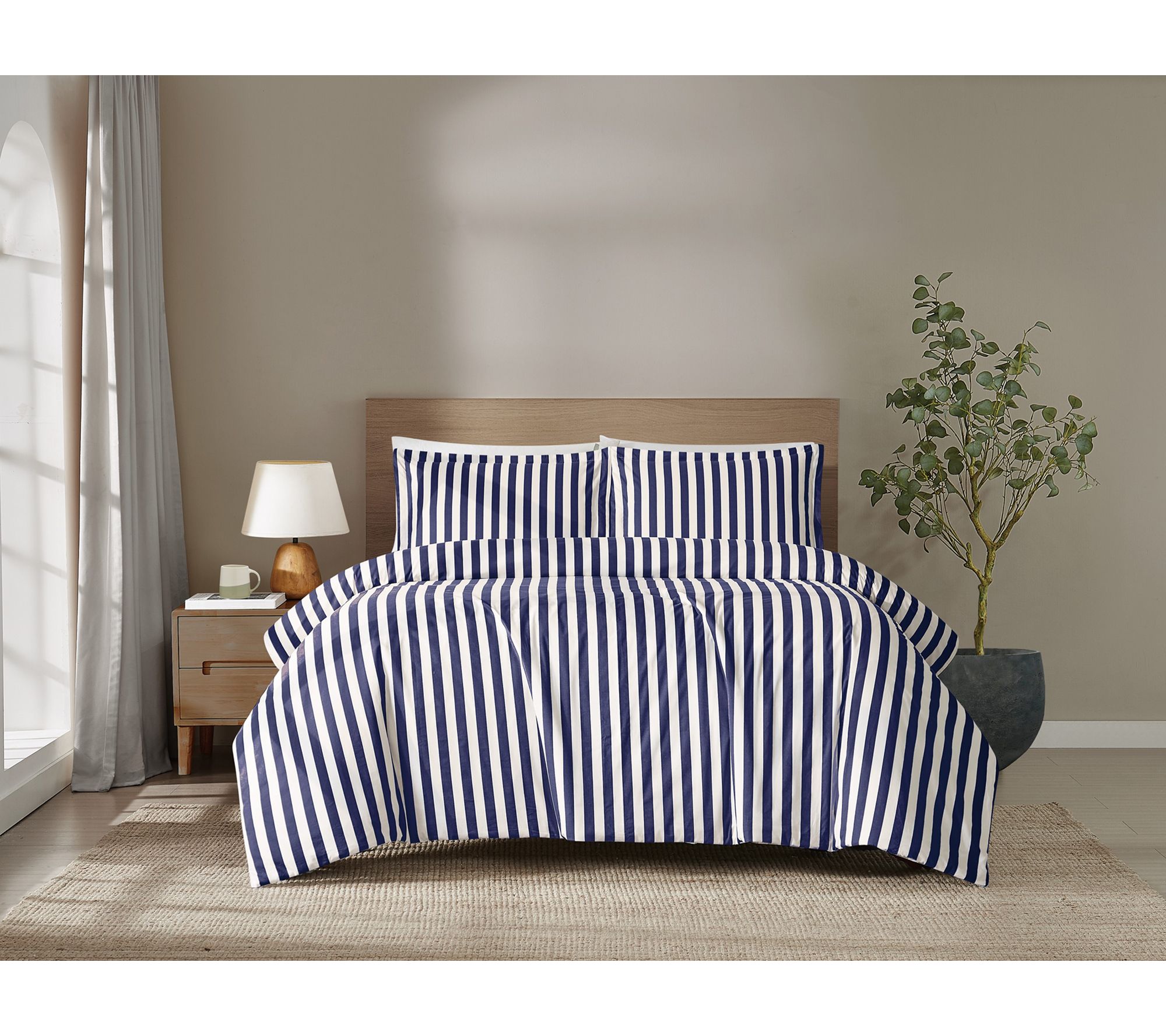 Brooklyn Loom Levi Stripe Twin/TXL Comforter Set