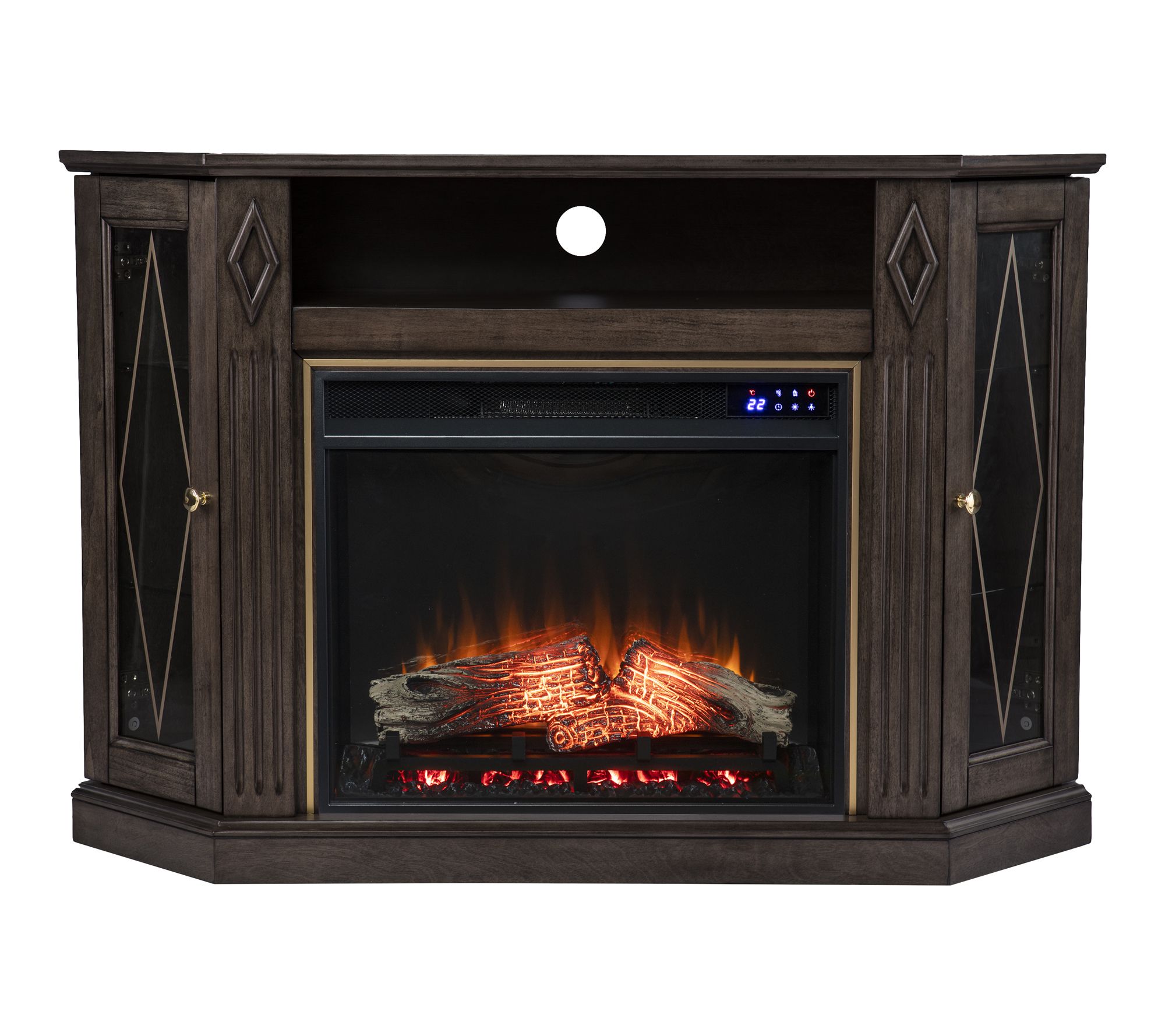 SEI Austindale Touch Screen Storage Electric Fireplace