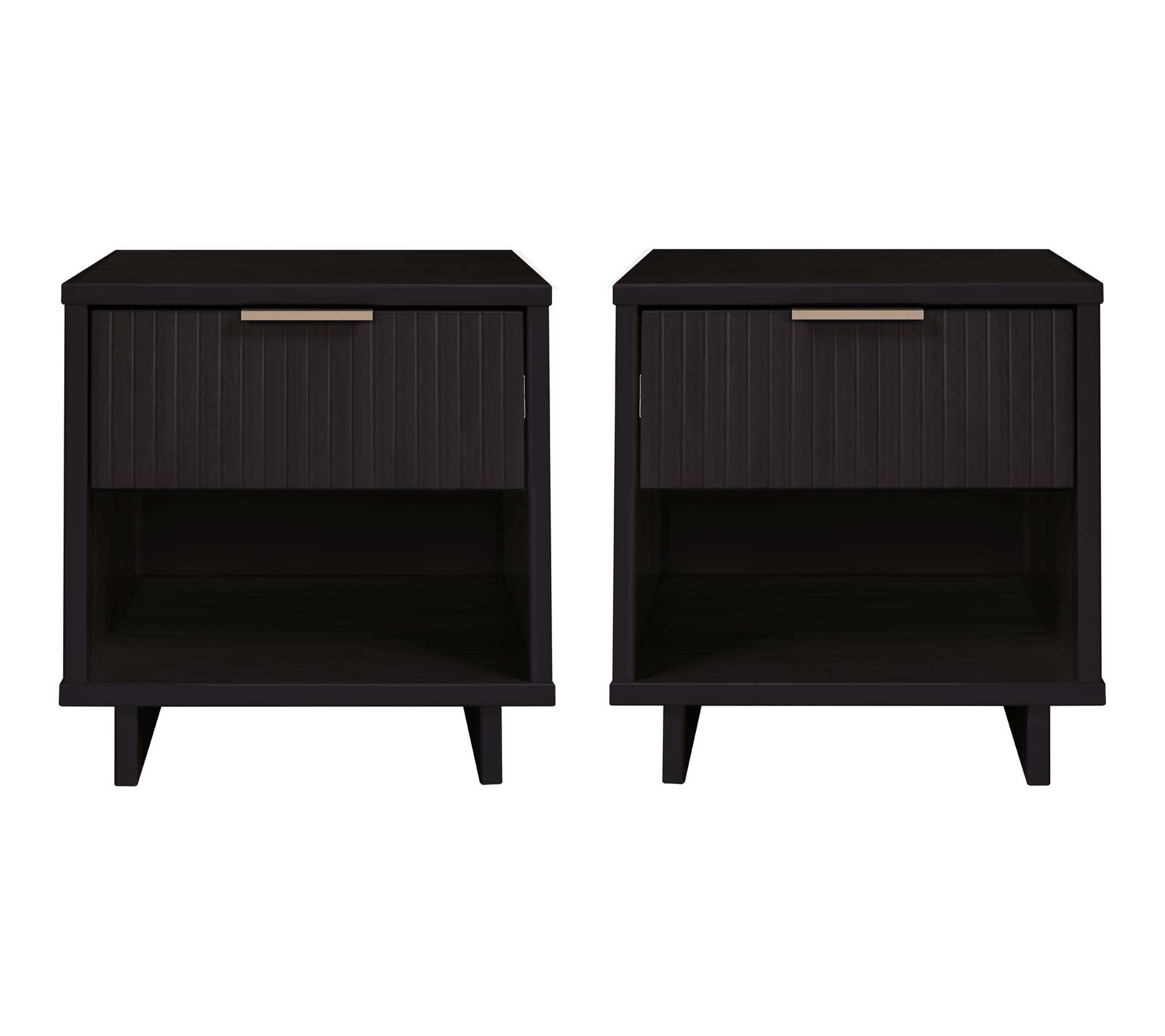 Manhattan Comfort Granville 18" Nightstand (1-Drawer)-Set of 2