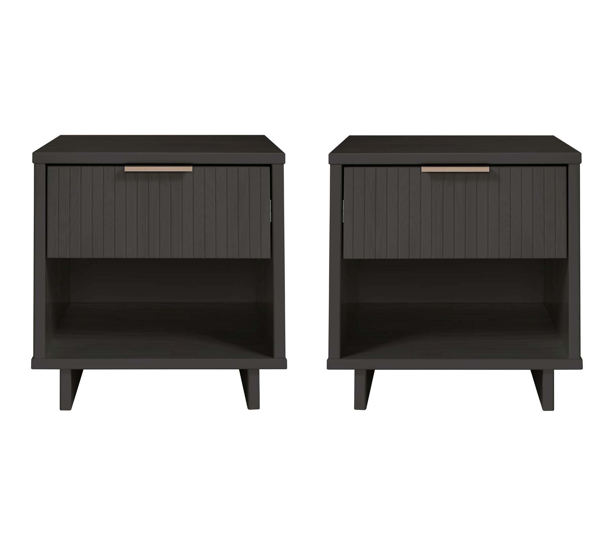 Manhattan Comfort Granville 18" Nightstand (1-Drawer)-Set of 2