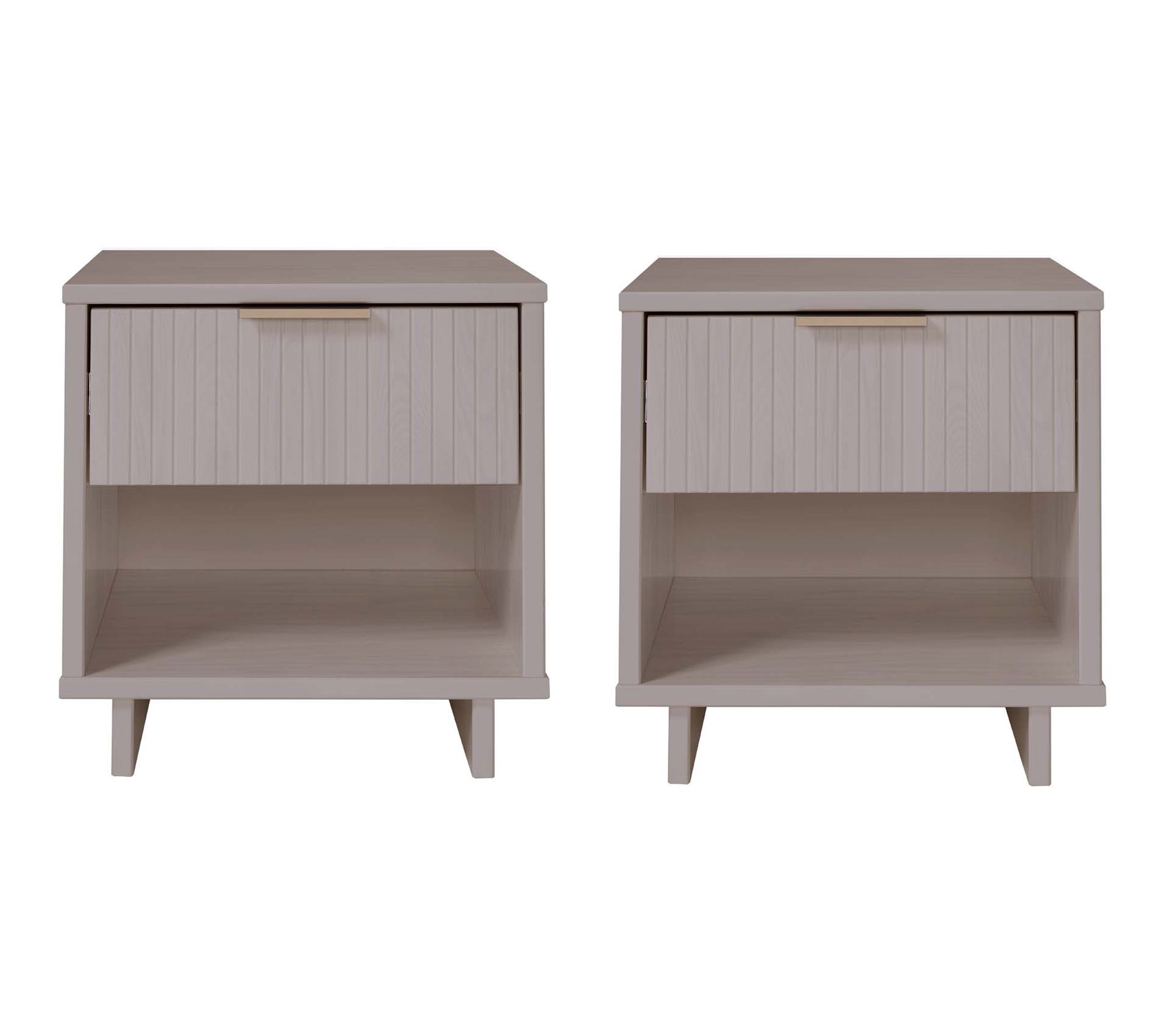 Manhattan Comfort Granville 18" Nightstand (1-Drawer)-Set of 2