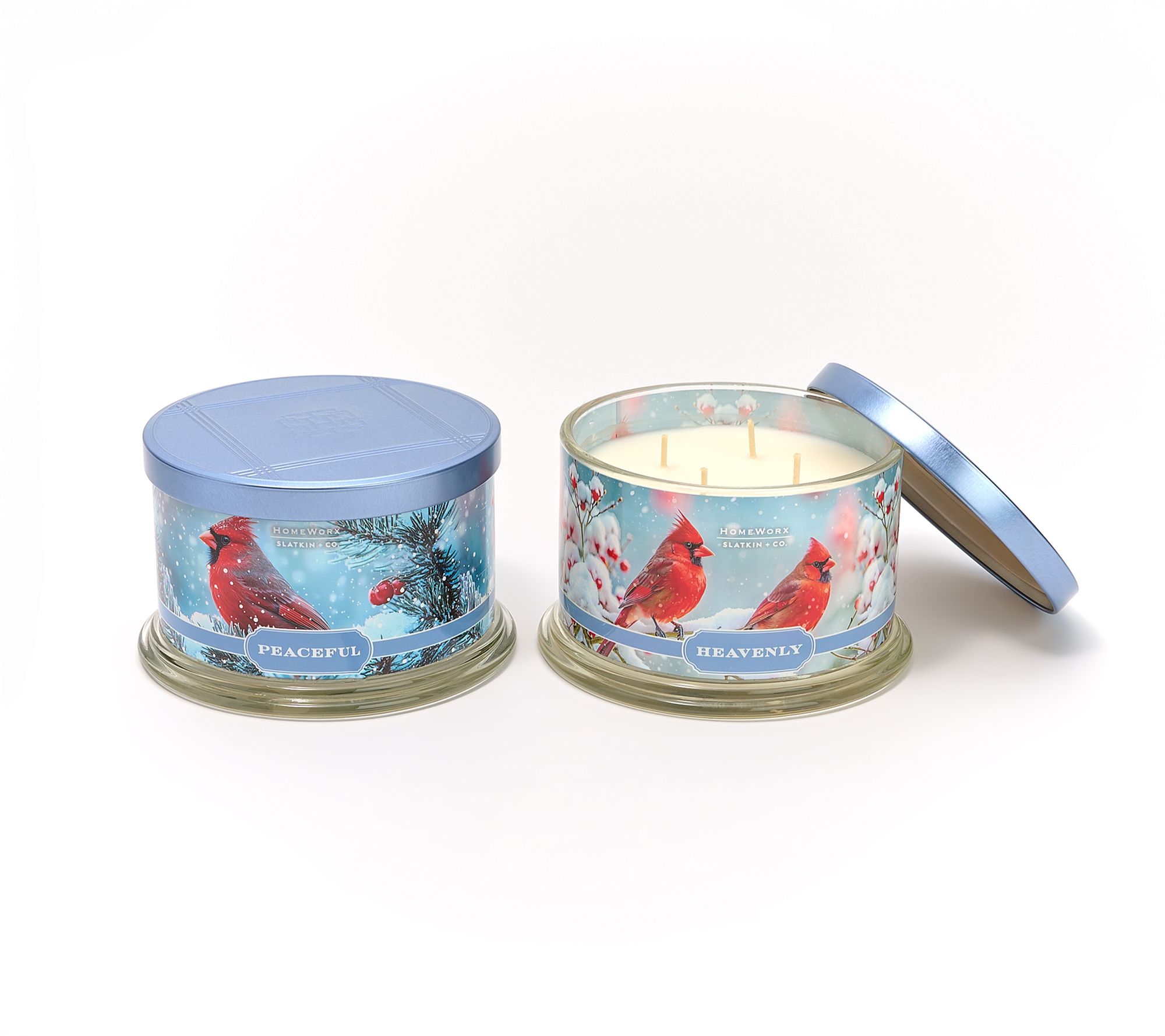 "As Is" HomeWorx by Slatkin + Co. S/2 18oz Peaceful Candle