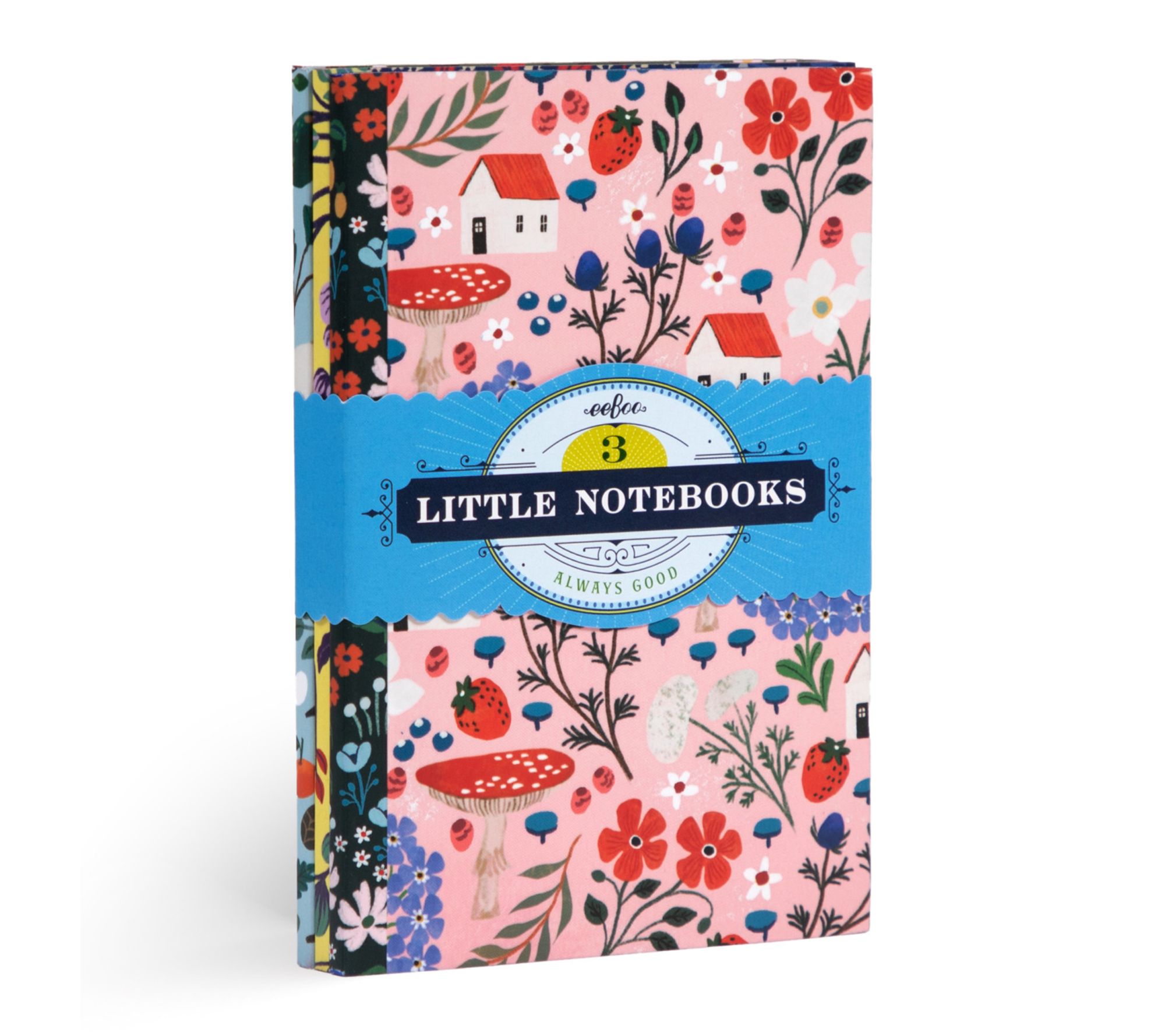 eeBoo Little Notebooks Set of 3 Nature Themed Journals