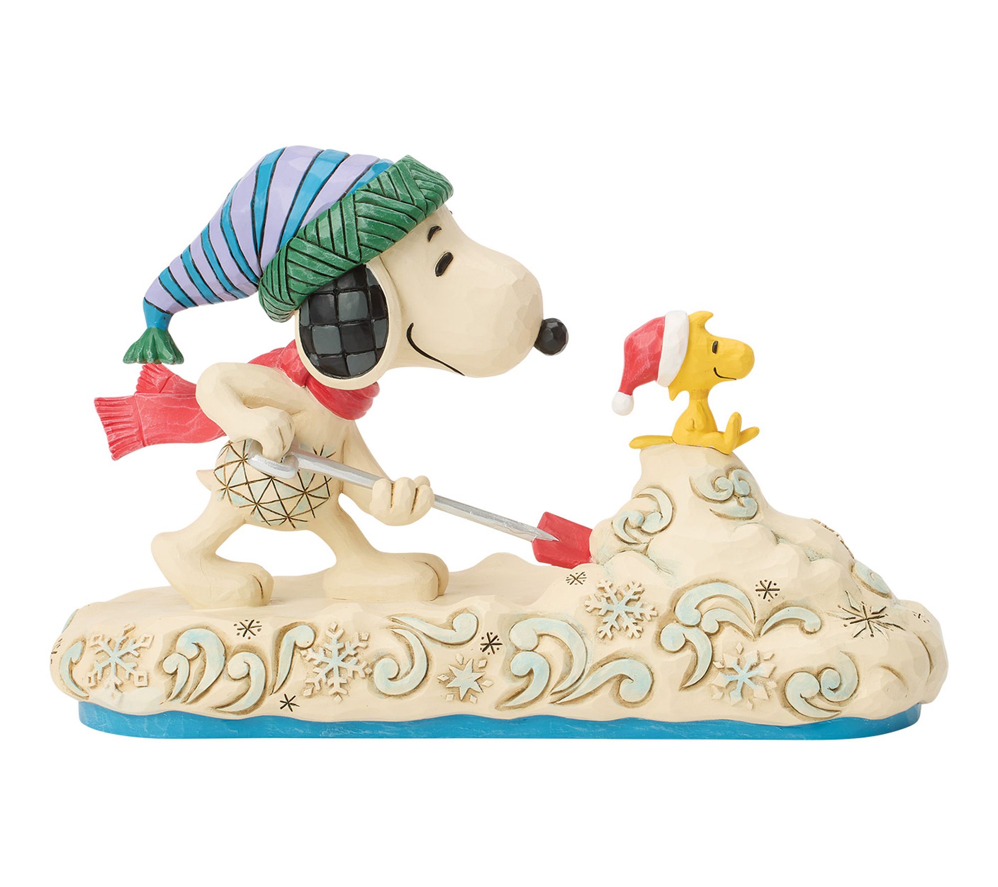 Jim Shore Peanuts Snoopy Shoveling Snow Figurine 4.8in H