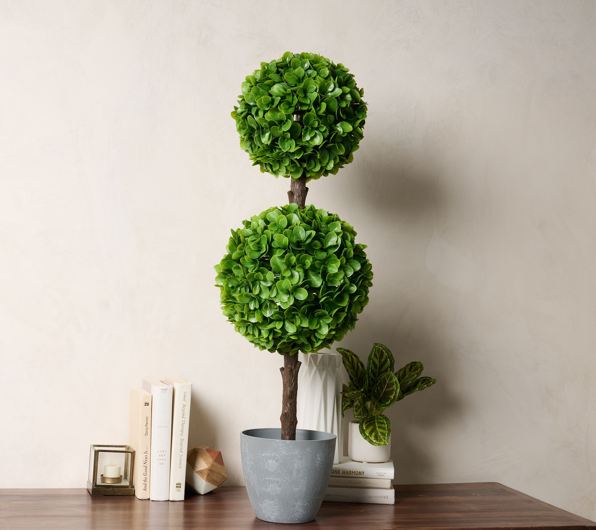 "As Is" Wicker Park 3' Indoor/ Outdoor Jade Topiary Tree