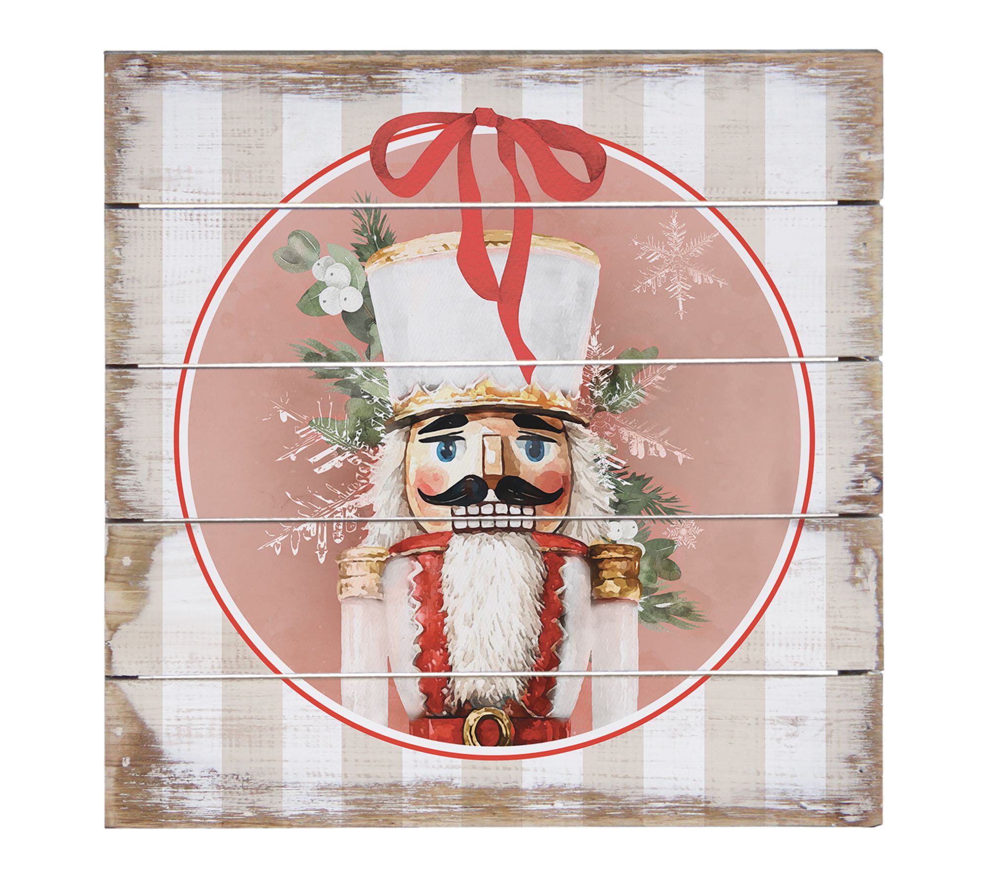 Sincere Surroundings 8" Nutcracker Circle Stripe Pallet Petite