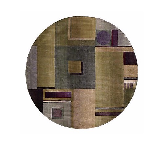 Round Rug By Oriental Weavers, Qvc Indoor Outdoor Round Rugs