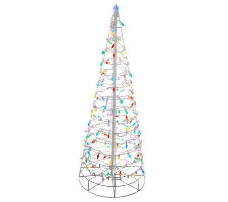 4' Pre-Lit Collapsible Outdoor Christmas Tree with LED Lights - Page 1 ...