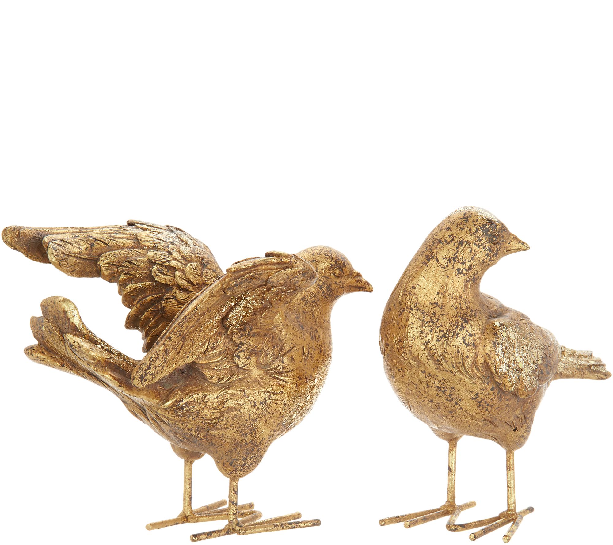 2-Piece Standing Dove Figurines by Valerie - QVC.com