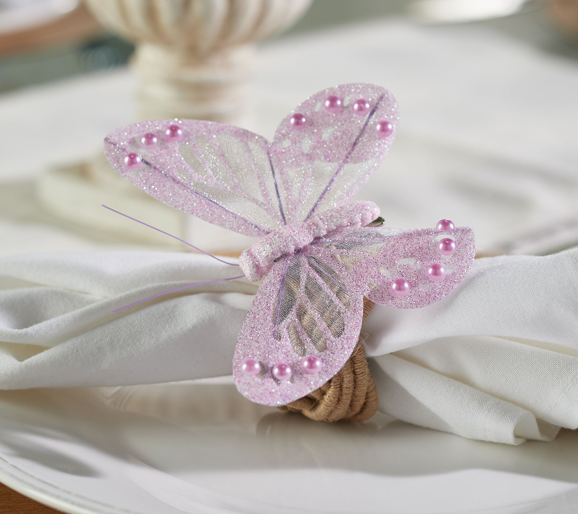 "As Is" Set of 15 Flexible Decorative Butterfly Clips by Valerie