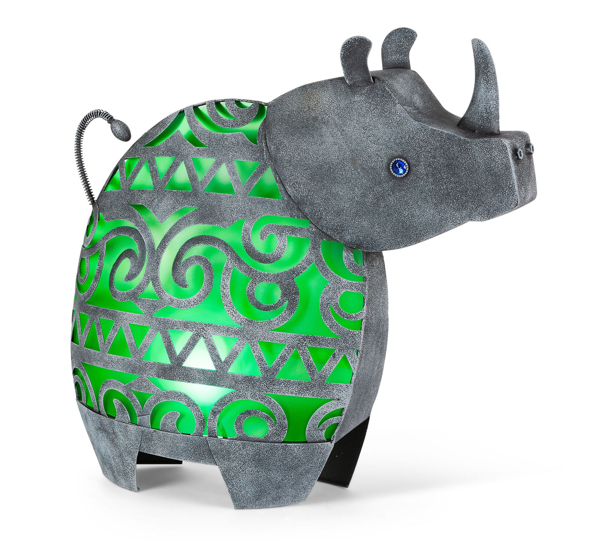 Solar Metal Rhino by Gerson Co