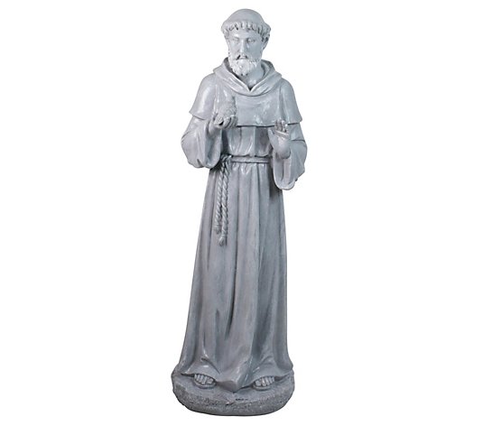 Northlight 28" St. Francis Holding a Bird Garden Statue