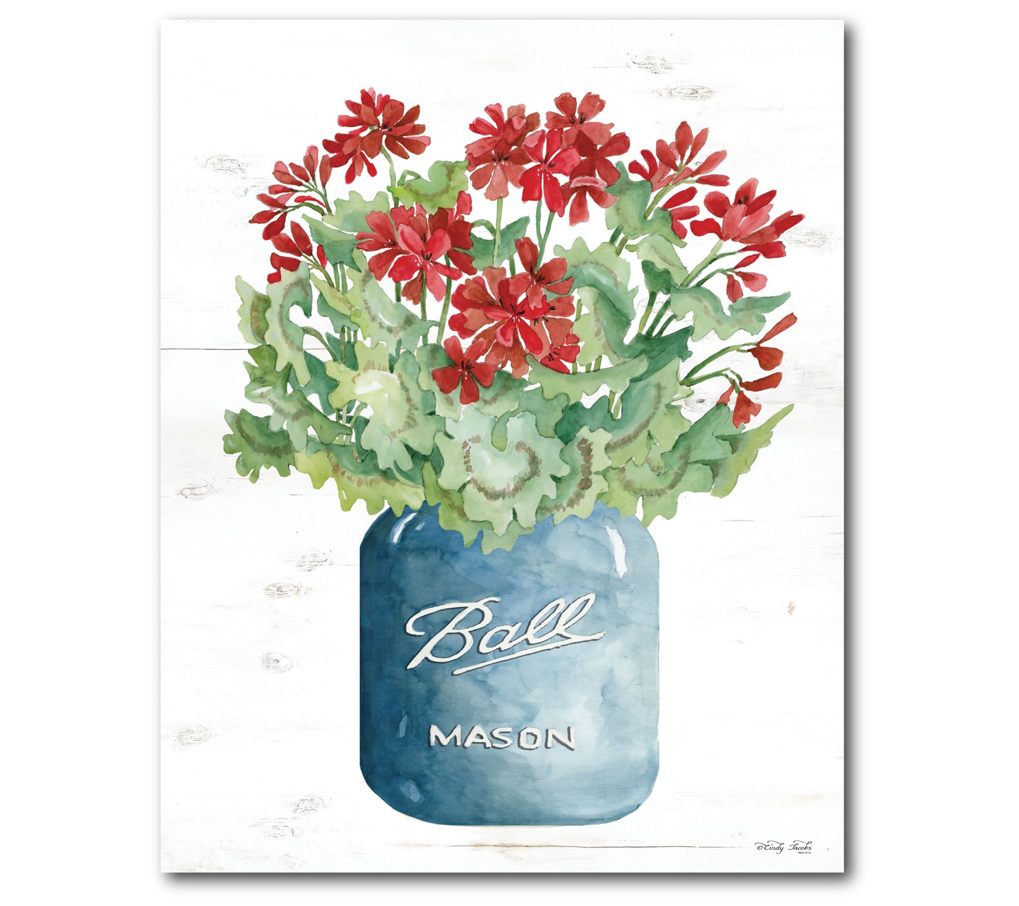 Courtside Market Blue Mason 16" x 20" Canvas