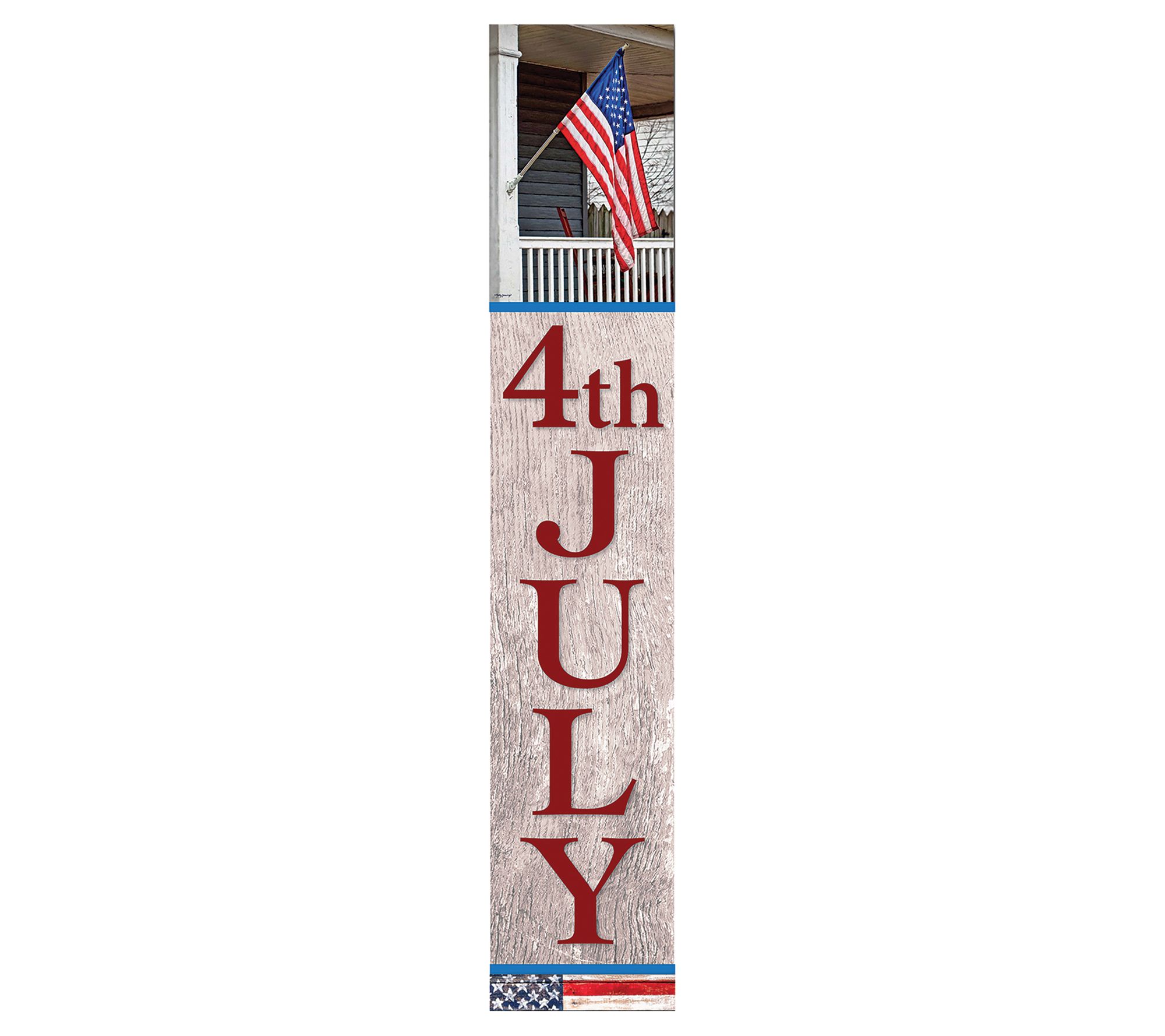 Courtside Market USA Flag 7" x 40" Porch Sign