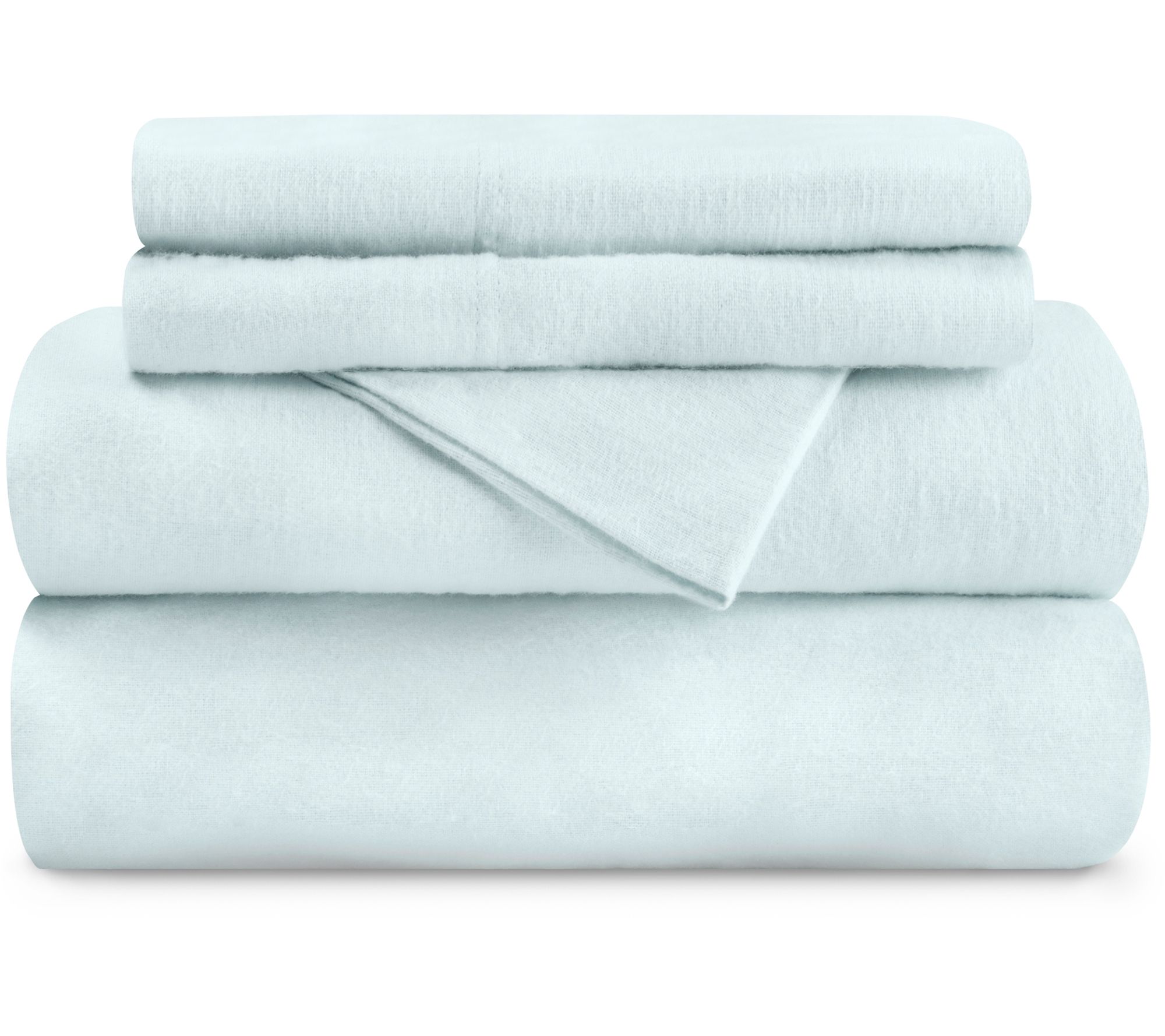 Superior Cotton Solid Flannel Deep Pocket SheetSet, Queen