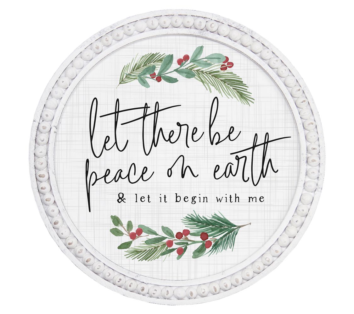 "Let There Be Peace" Beaded Art By Sincere Surr oundings