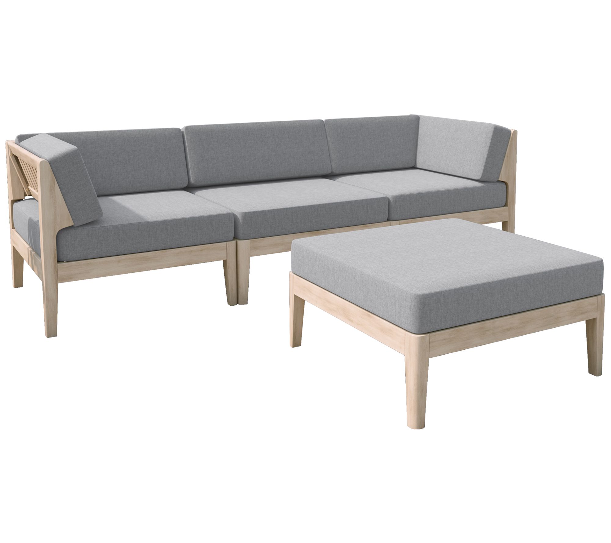 Linon Home Gables Outdoor 4-Piece Set with Cushions