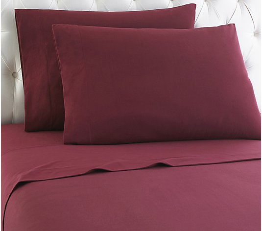 Shavel Micro Flannel Solid Color Twin Sheet Set