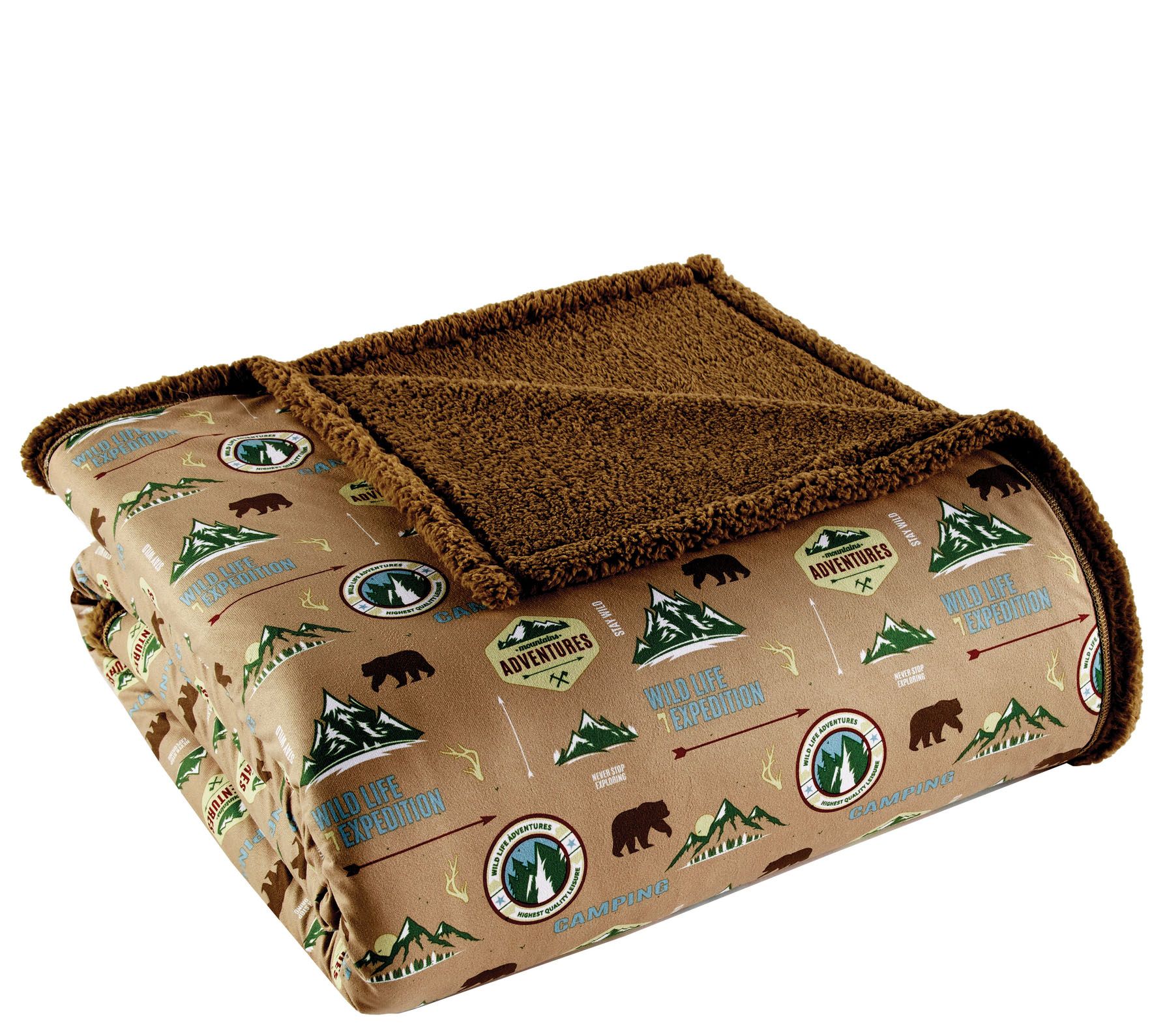 Shavel Micro Flannel Sherpa Full/Queen Blanket