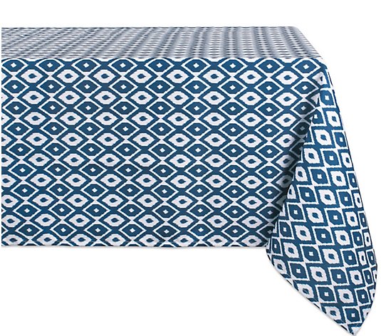 Design Imports Ikat Outdoor Tablecloth 60" x 84"