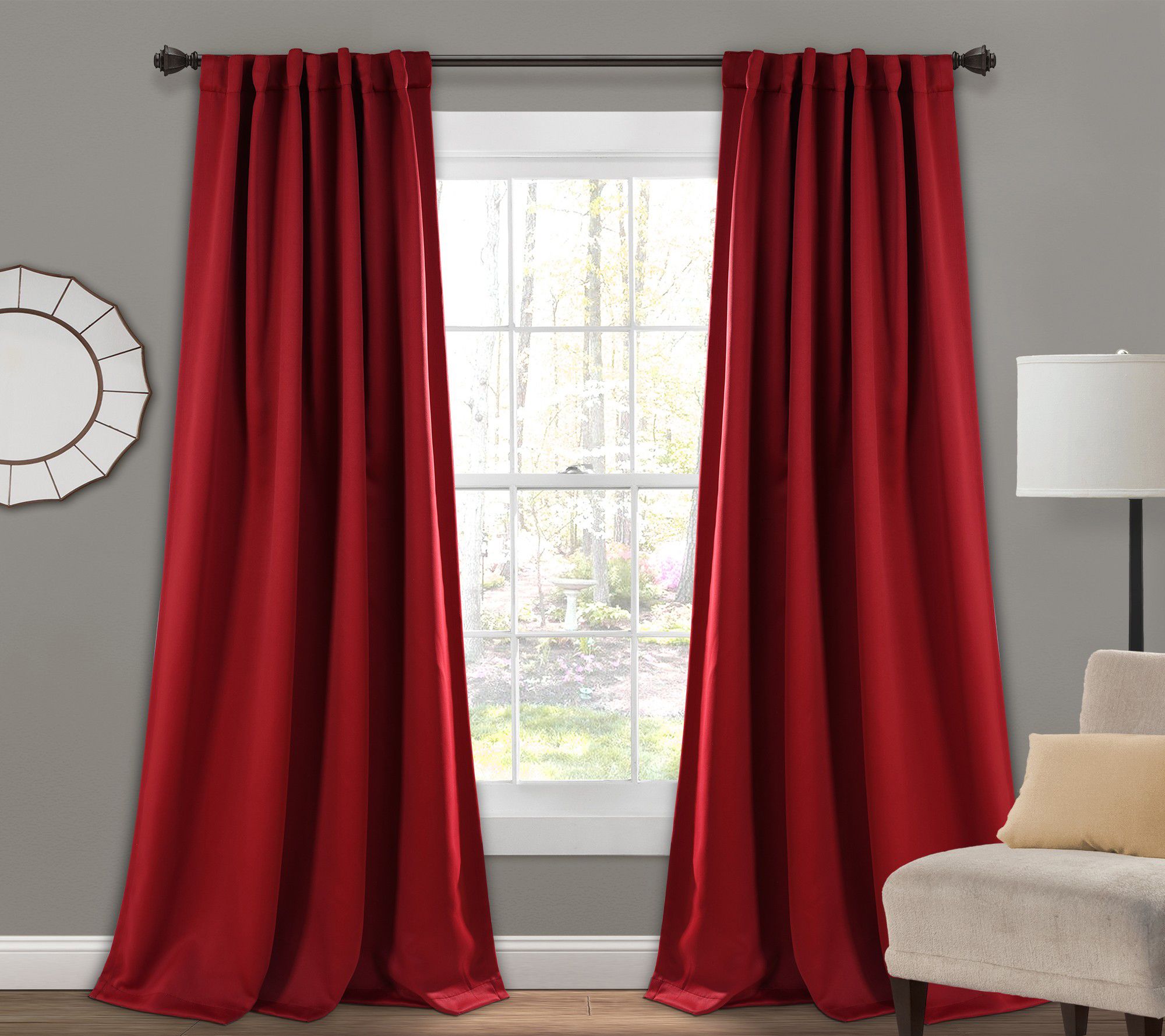 Insulated Back Tab 52" x 84" (2) Blackout Panelby Lush Decor