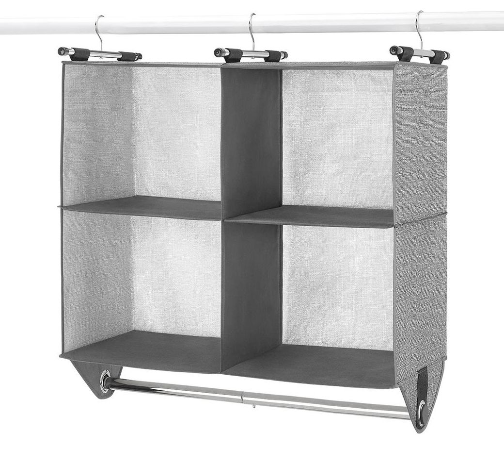 Whitmor Metal Double Rod & 5-Shelf Closet Organizer