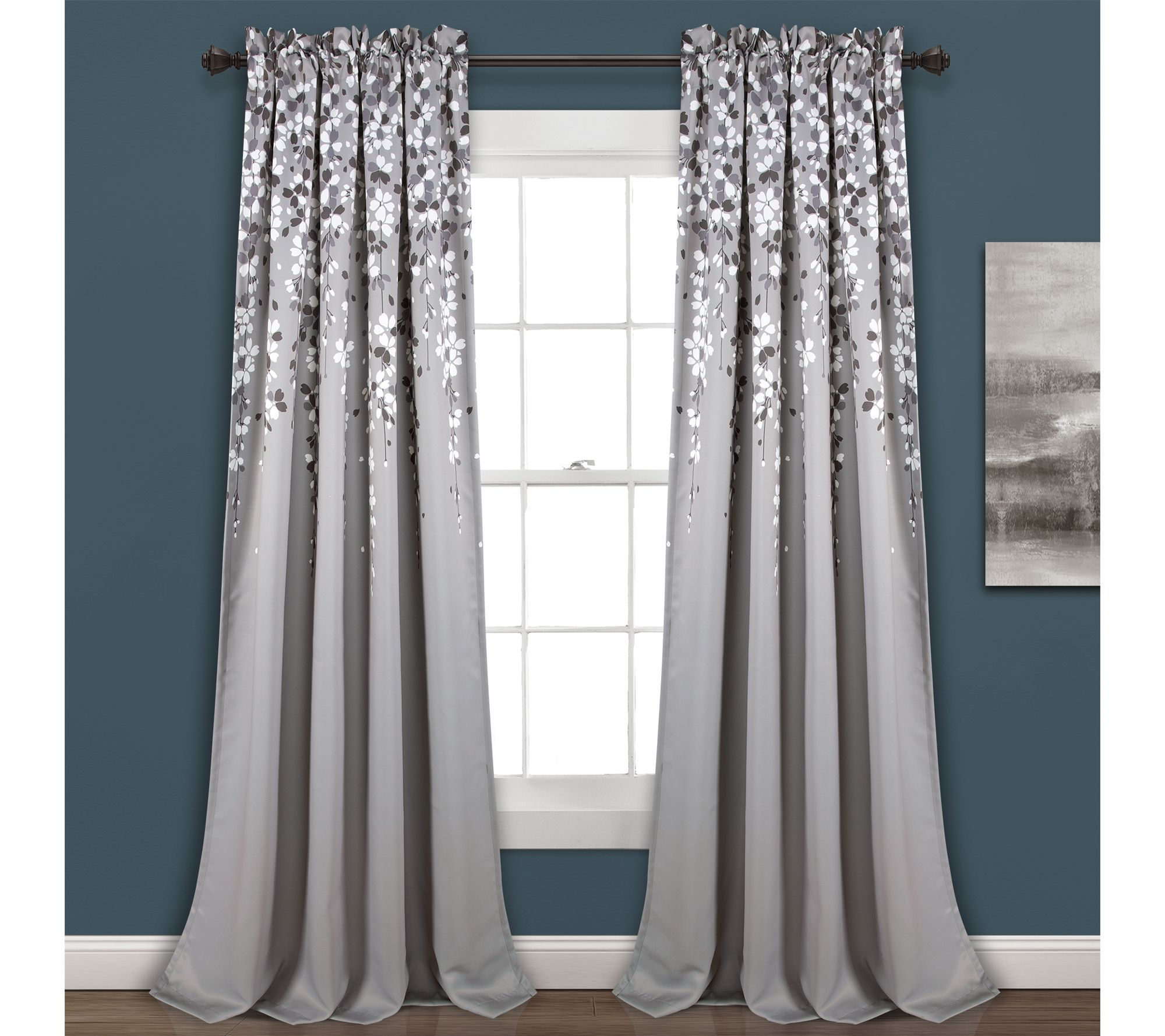 Weeping Flower 52" x 84" Room-Darkening Panelsby Lush Decor