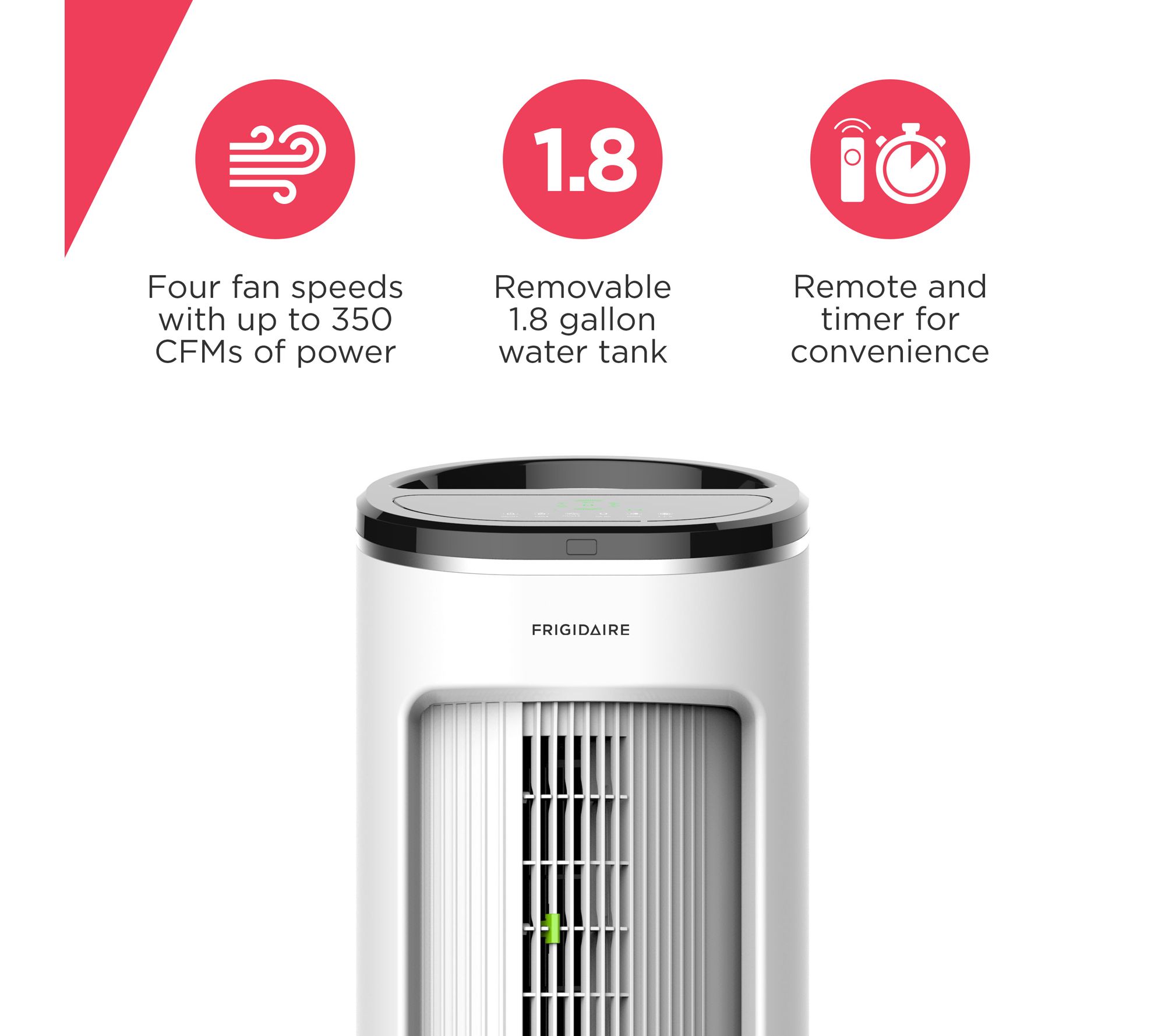 Frigidaire Portable Evaporative Cooler & Fan w/Remote 1.8Gal