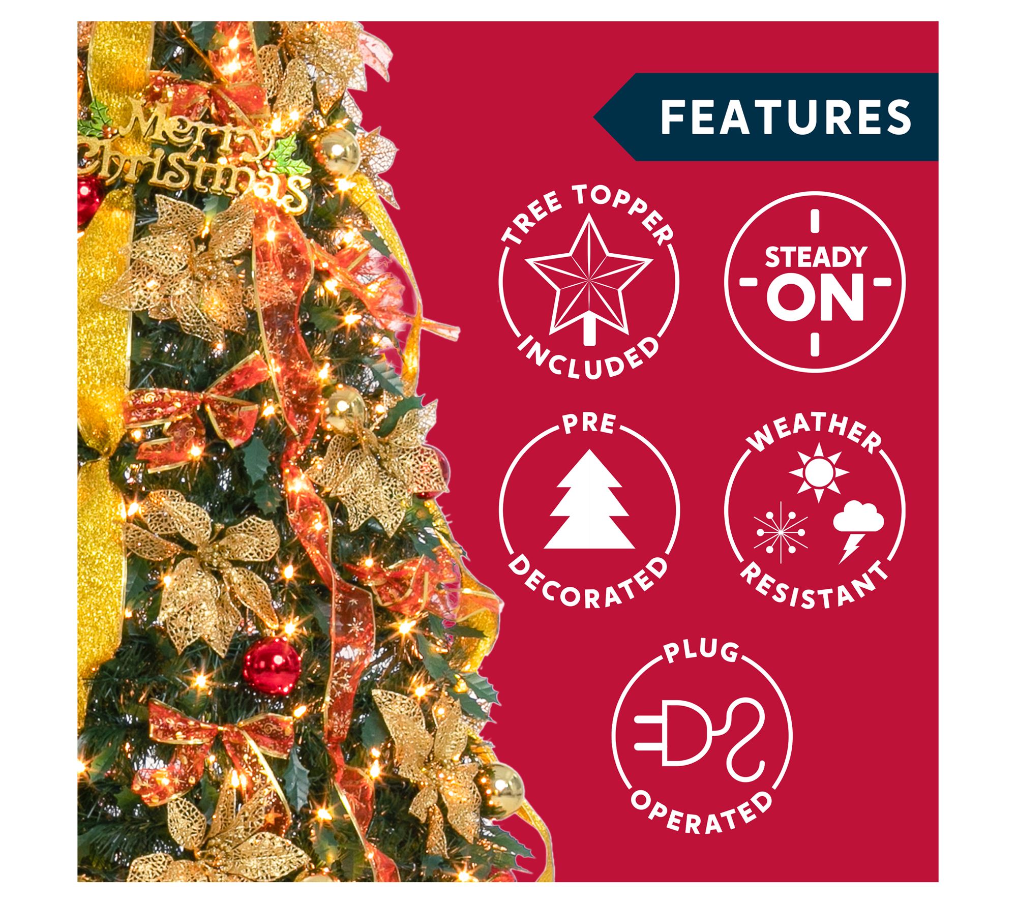 Joiedomi 6 ft Pull Up Christmas Tree