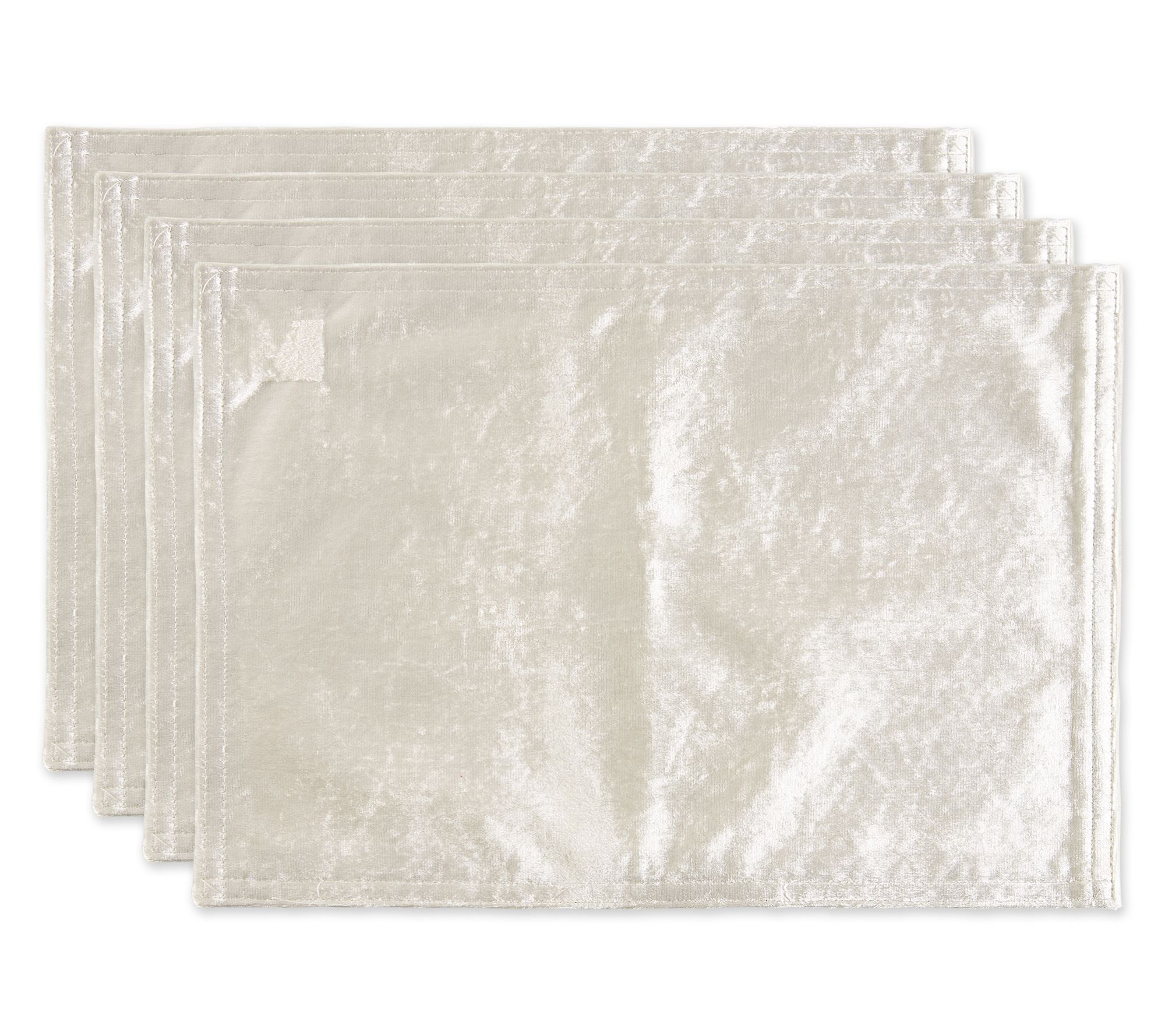 Design Imports Set of 4 Velvet Placemats