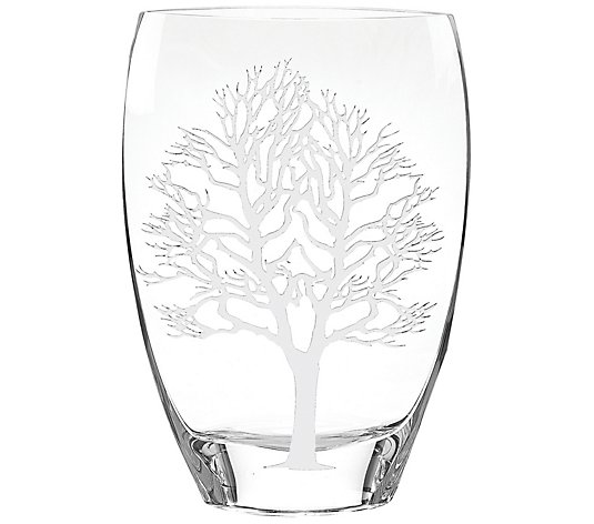 Badash Crystal Tree Of Life Mouth Blown 12" Crystal Vase