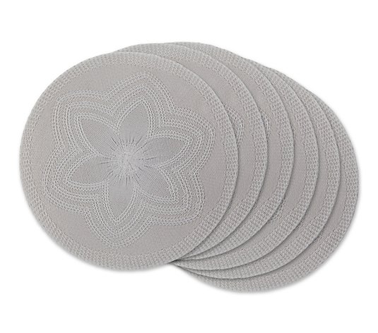 Weave Cotton Coasters Round Circular Placemat Package Set of 5 Table Mat Gifts 