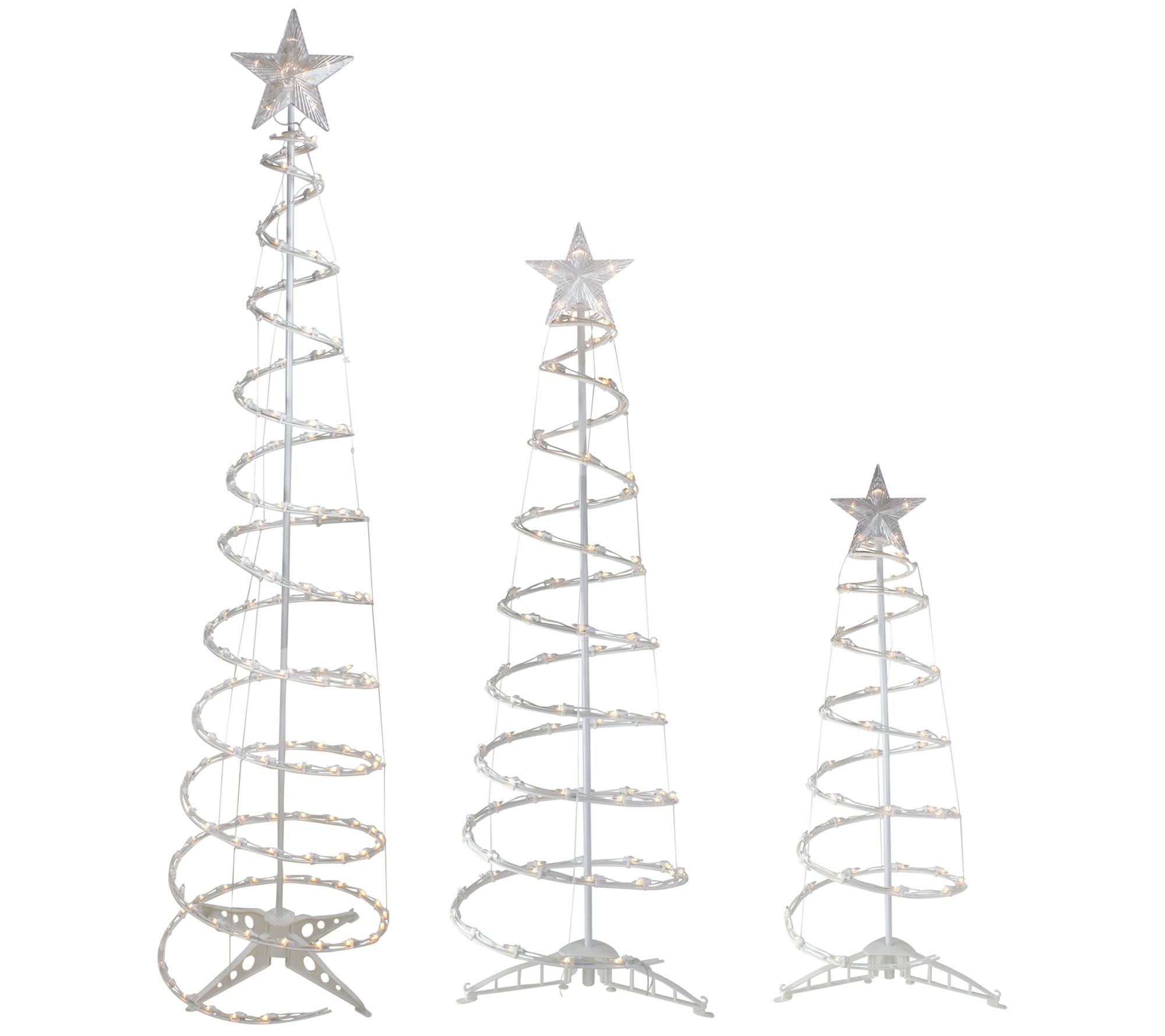 Northlight S/3 Clear Lit Spiral Christmas Trees 3', 4' & 6'