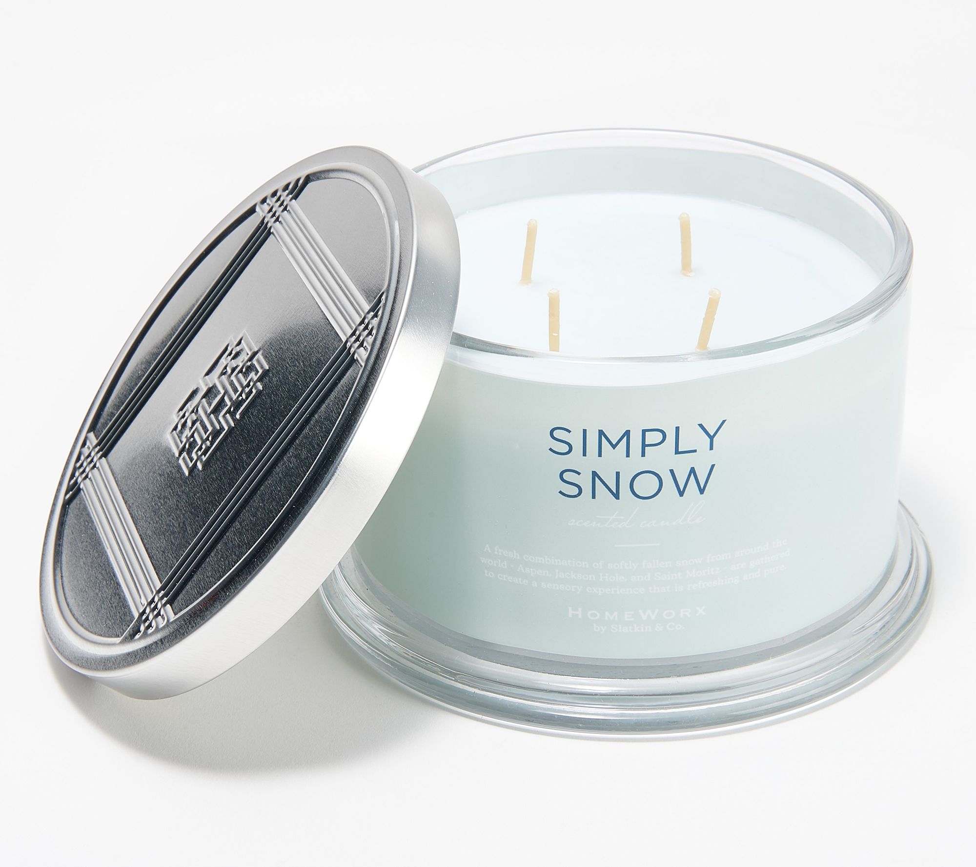 "As Is" HomeWorx by Slatkin & Co. Simply Snow 18oz Candle
