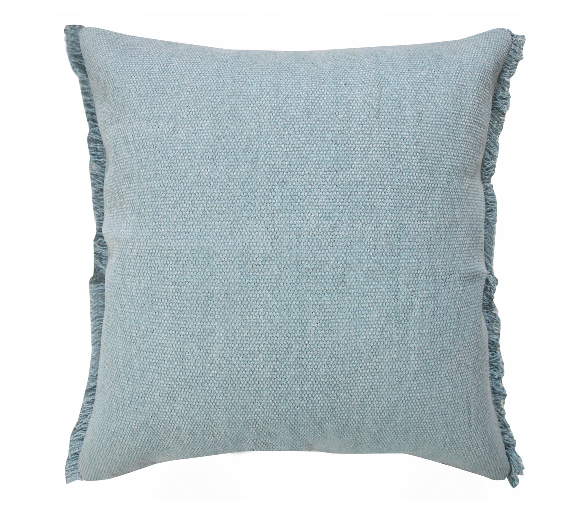 Ox Bay Solid Stonewash Throw Pillow with Fringe