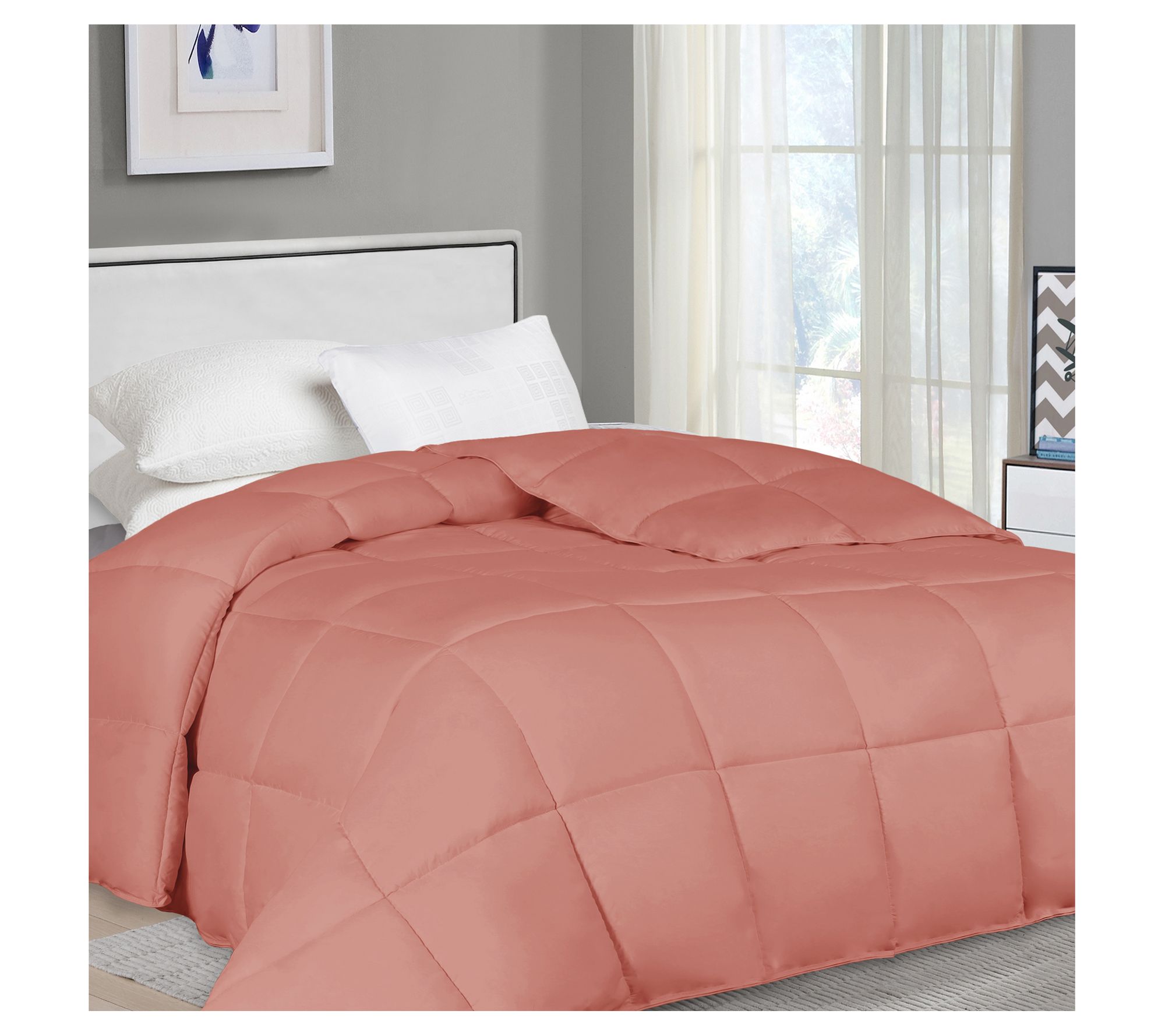 Superior Solid Reversible Down Alternative Comforter- Twin