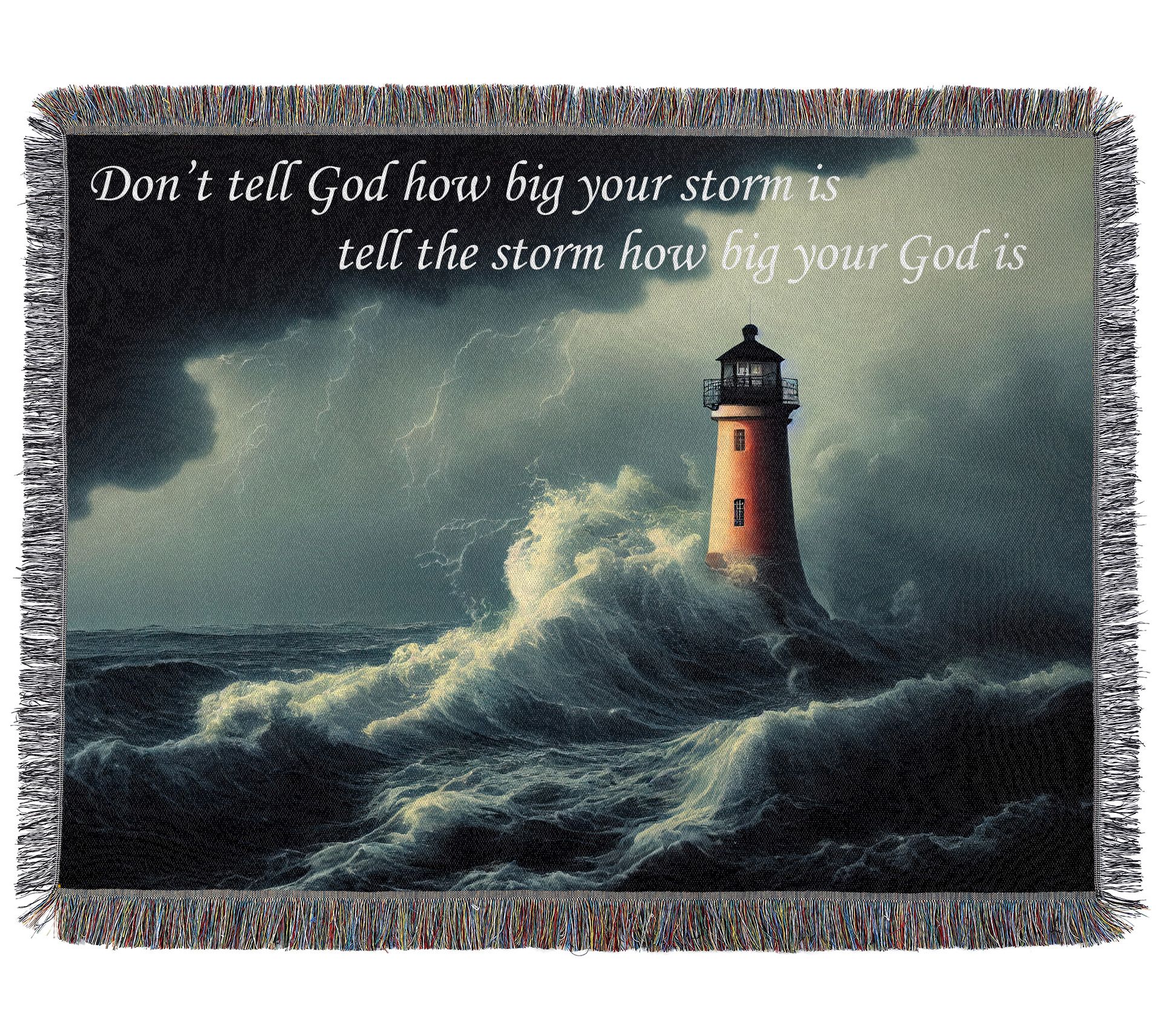 48"x60" Woven Tapestry Throw with Inspirational Card