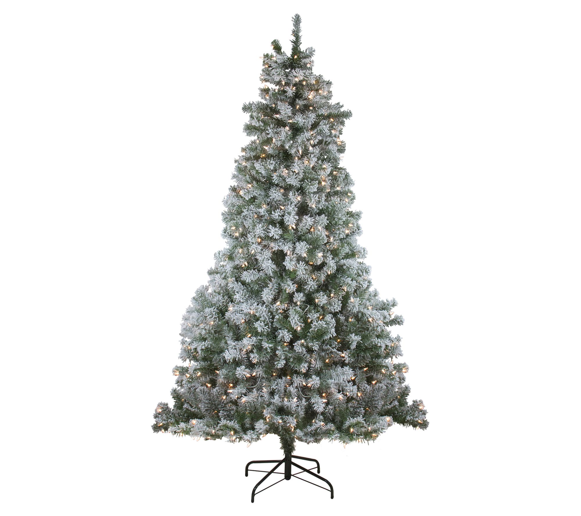 Northlight 7.5' Full Winema Pine Flocked Tree -Clear Lights