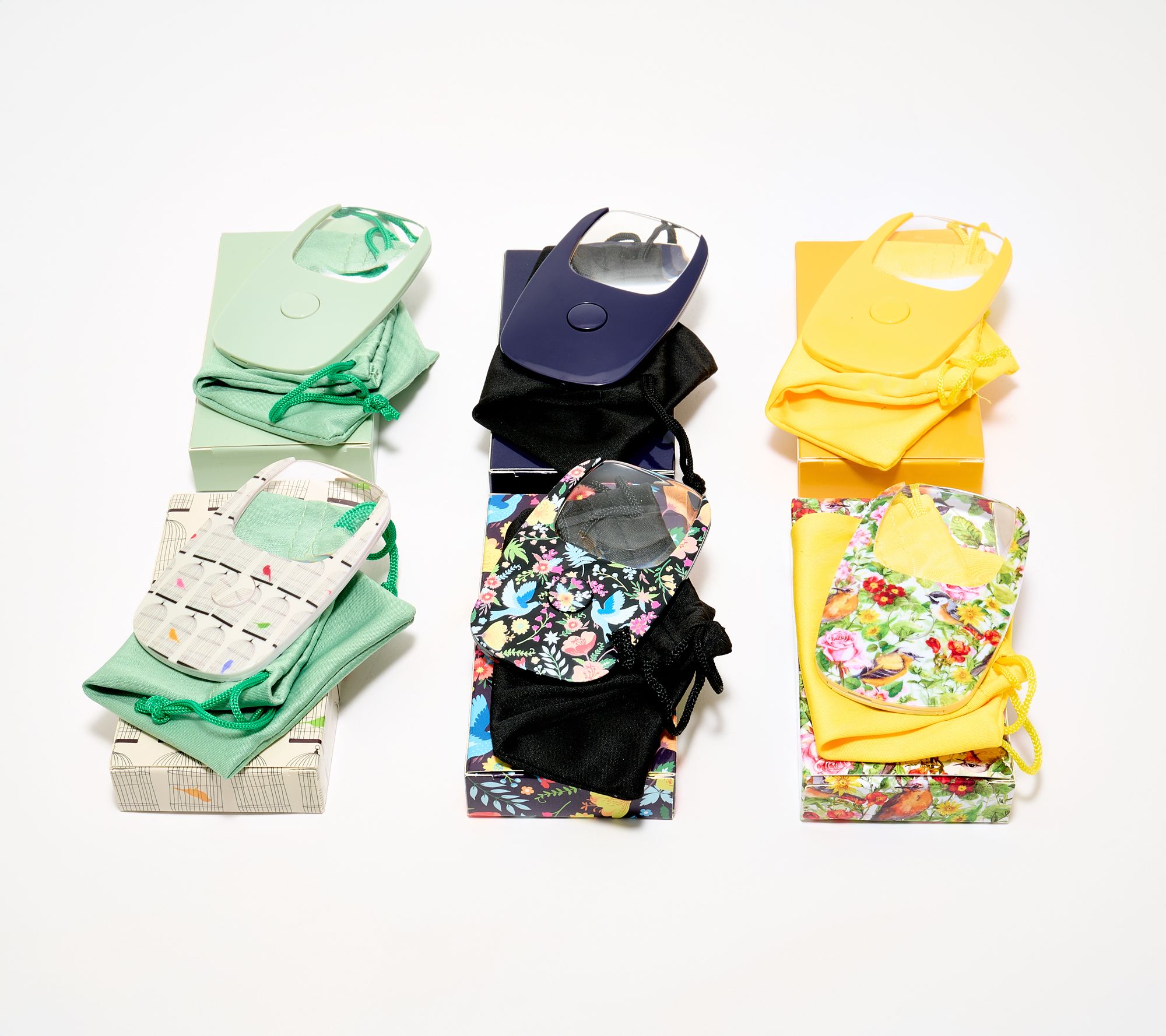 SecureBrite S/6 Compact Magnifiers w/ LED Light, Pouch & Giftbox