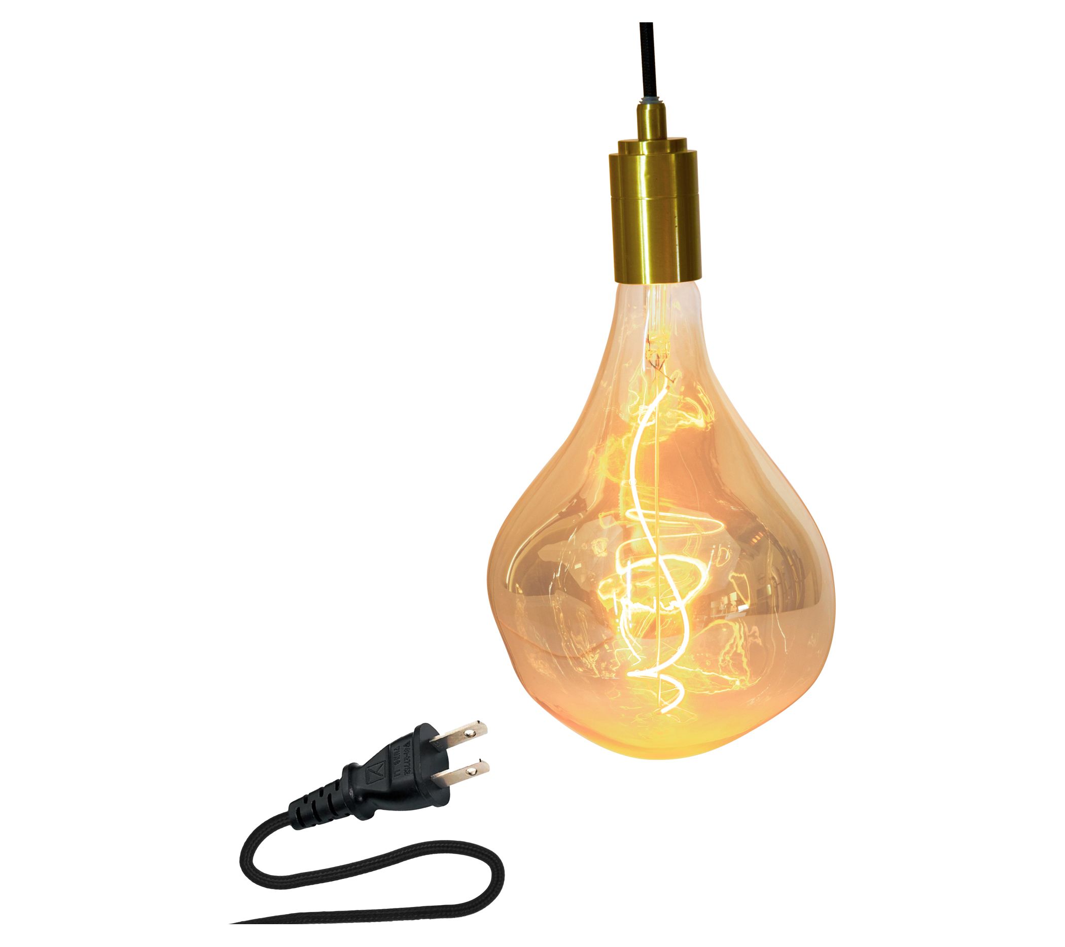 Brightech Scorpio Antiqued Brass Dimmable LED P ndant Light