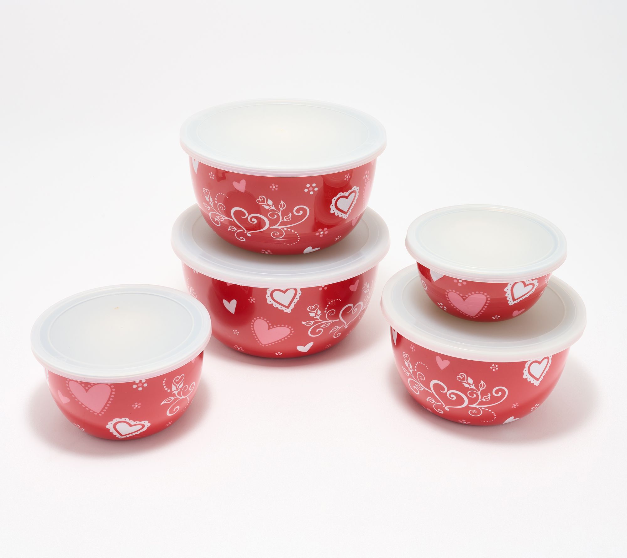Temp-tations Seasonal 5-Piece Enamel on Steel Bowl Set