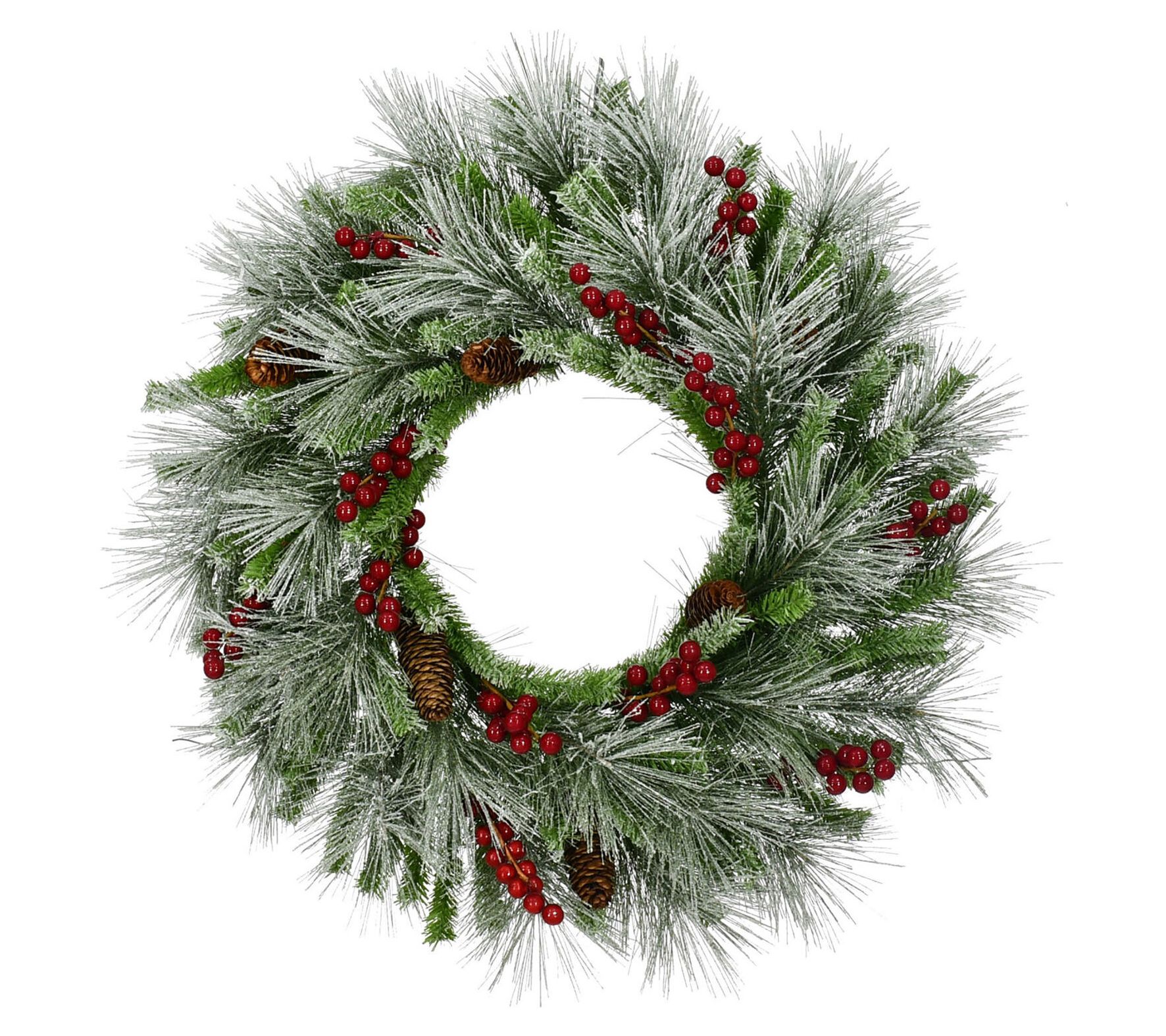 Fraser Hill Farm 25-In. Lightly Flocked WreathDoor or Wall Ha