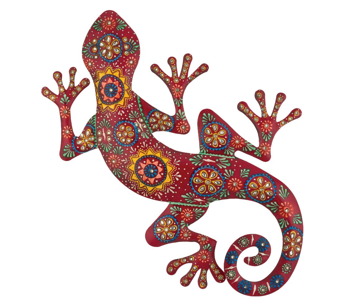 Regal Art & Gift Maha Gecko Wall Decor 18" - Red