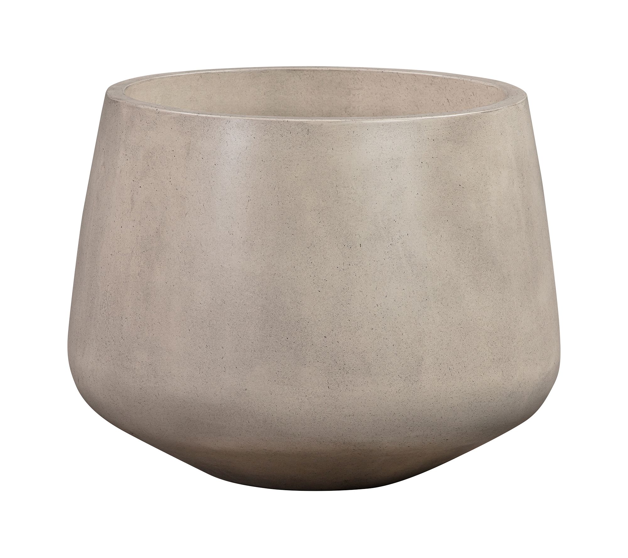 Armen Living Amethyst Large Round Lightweight Concrete Planter