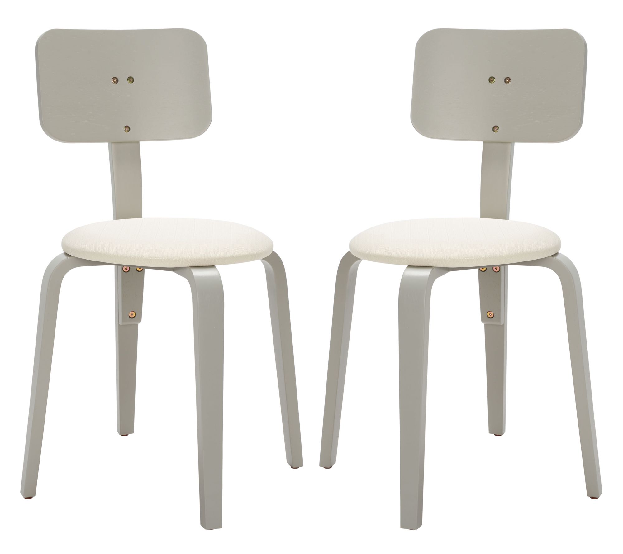 Safavieh Jo Upholstered Stackable Dining Chair(Set of 2)